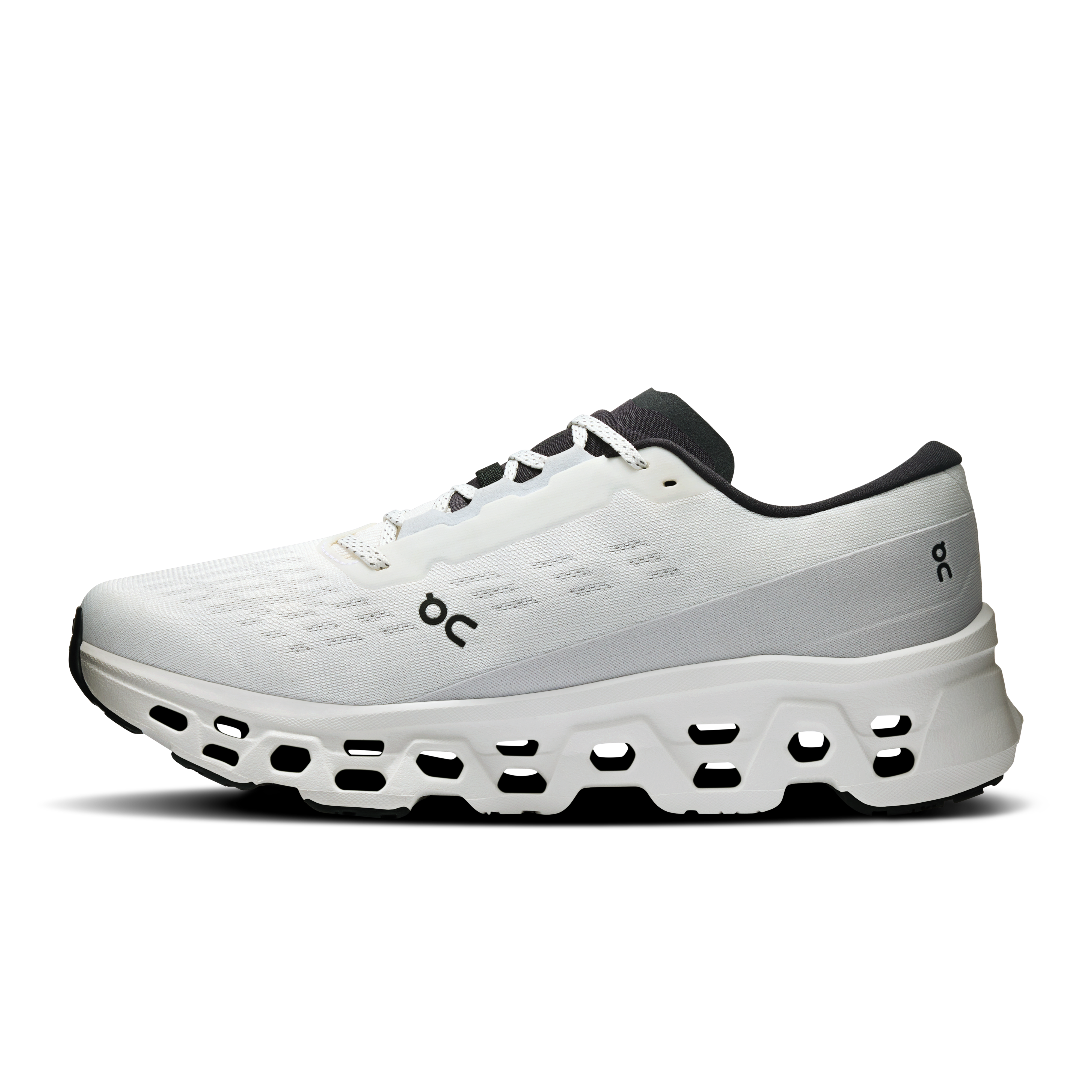 On Cloudmonster 3 White & White Homme Running sur route Chaussures