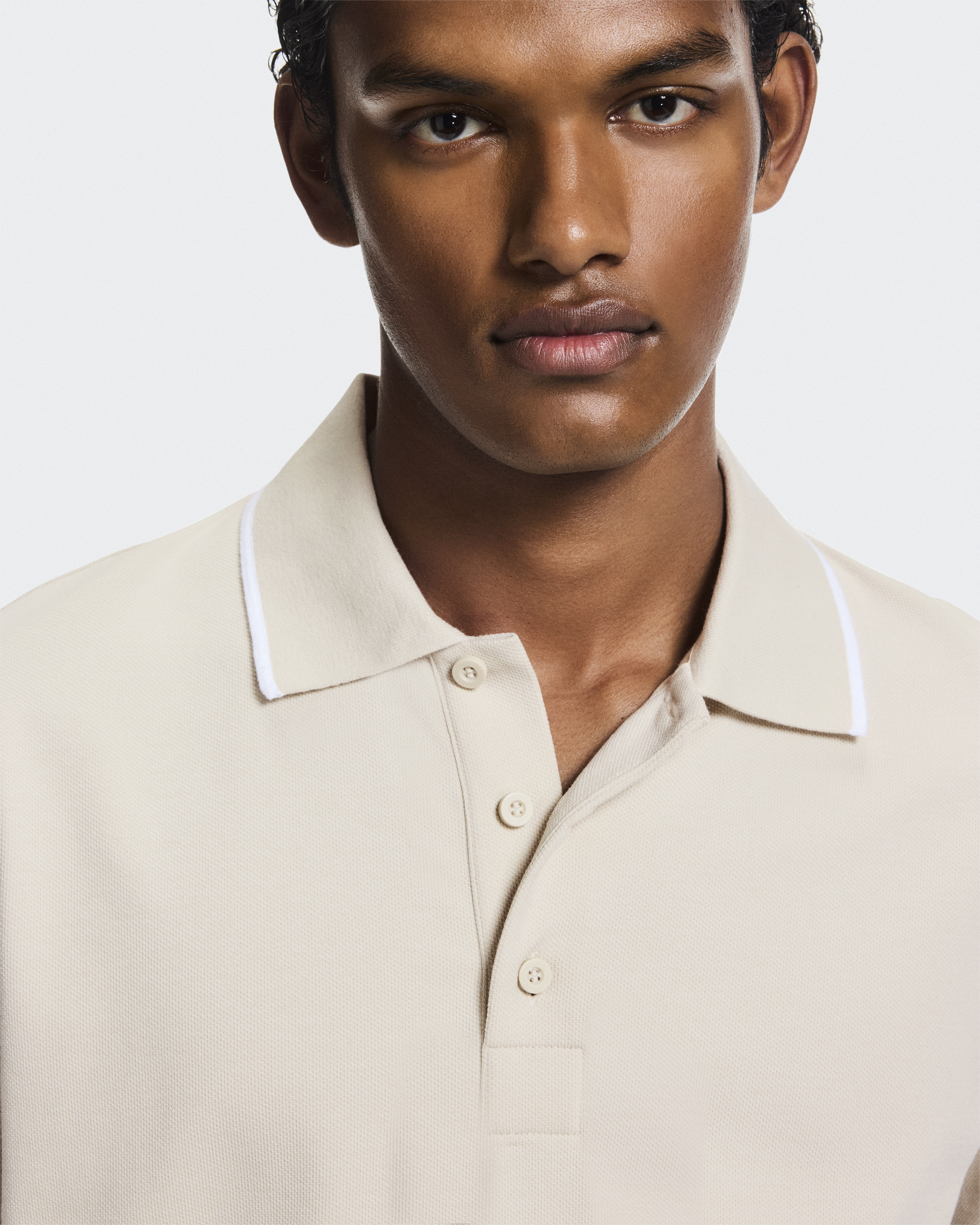 Men's Courtside Polo | Sand & White | On United States