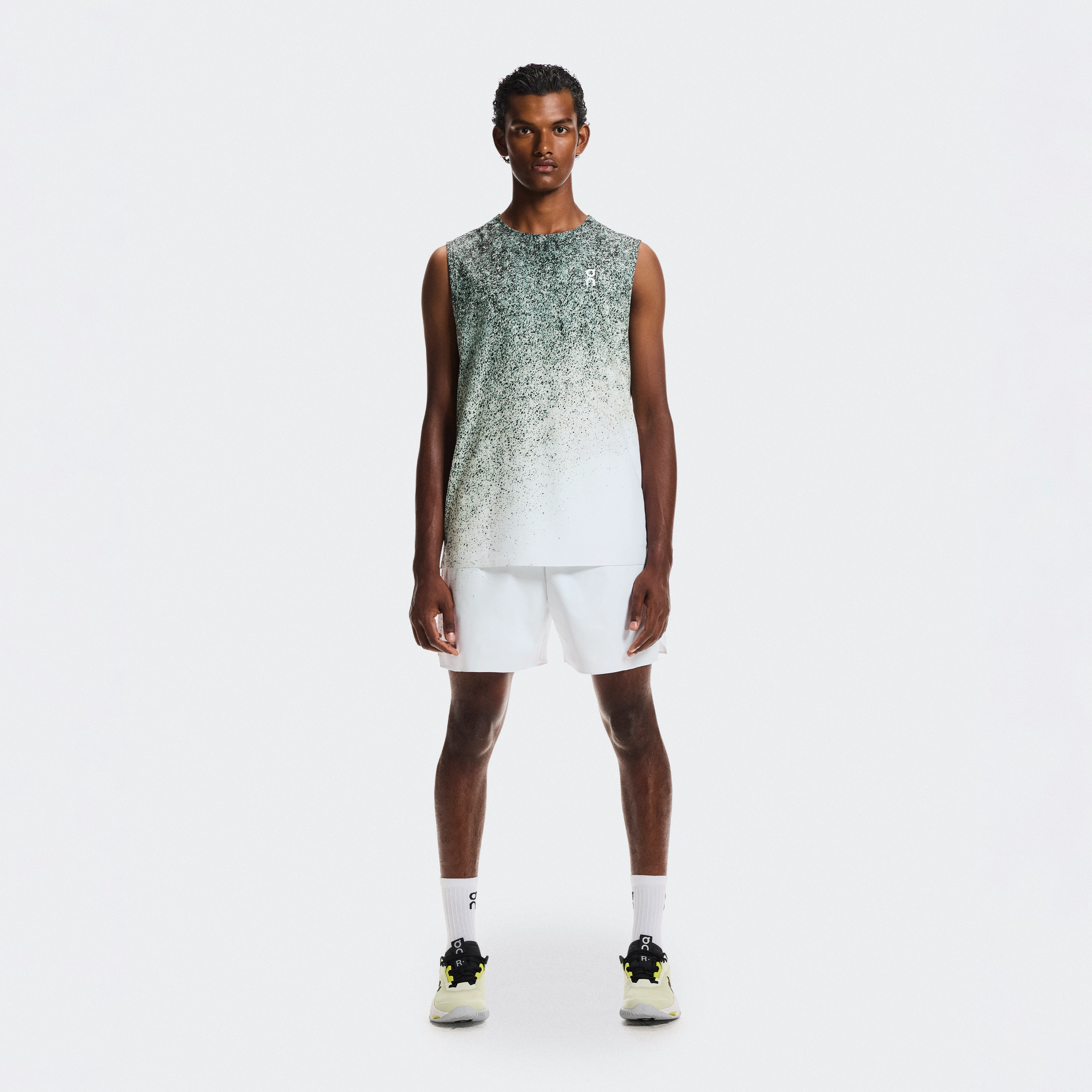 On 5" Court Shorts Fade Beige White Men Shorts