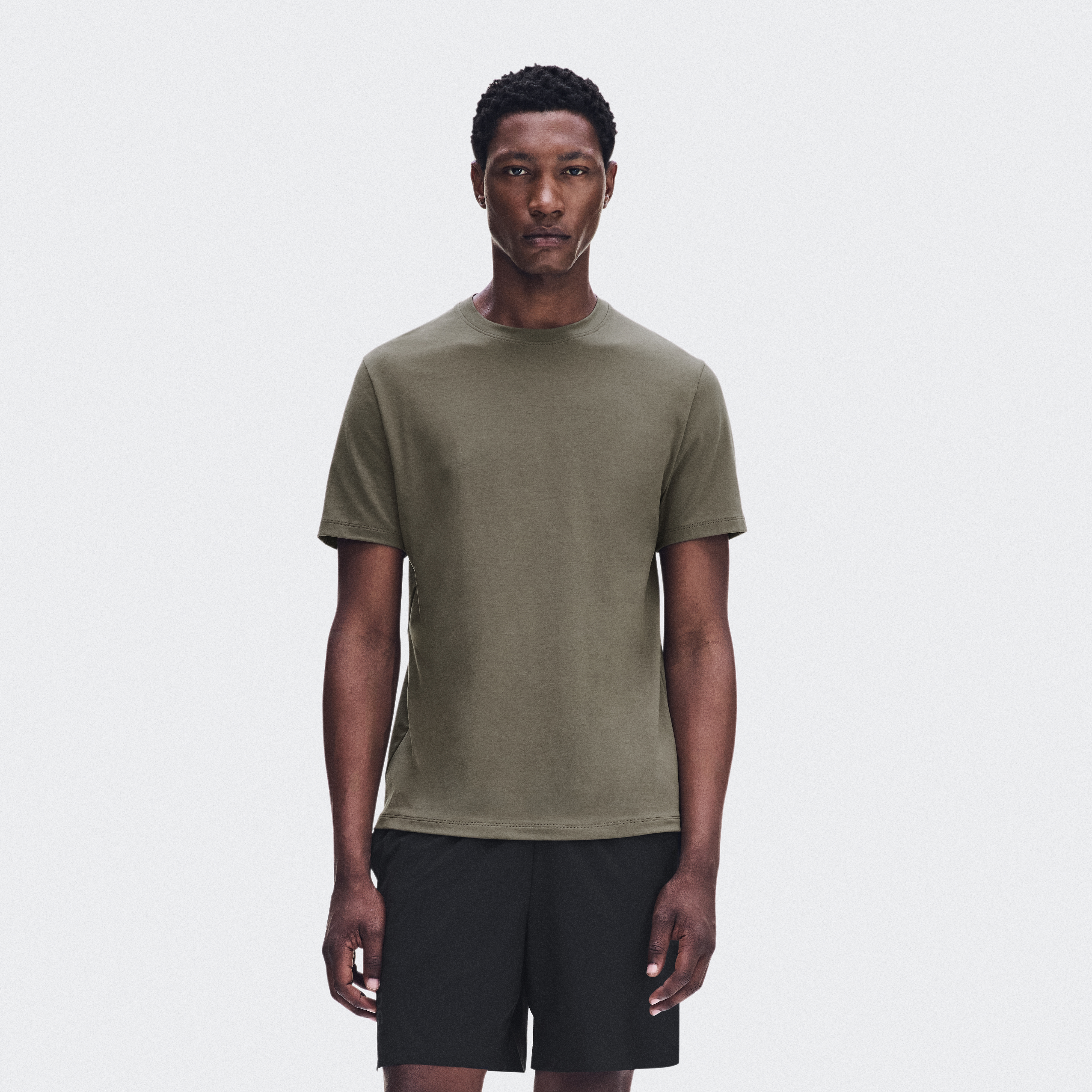 Focus-T Short-Sleeve Shirt in Bark