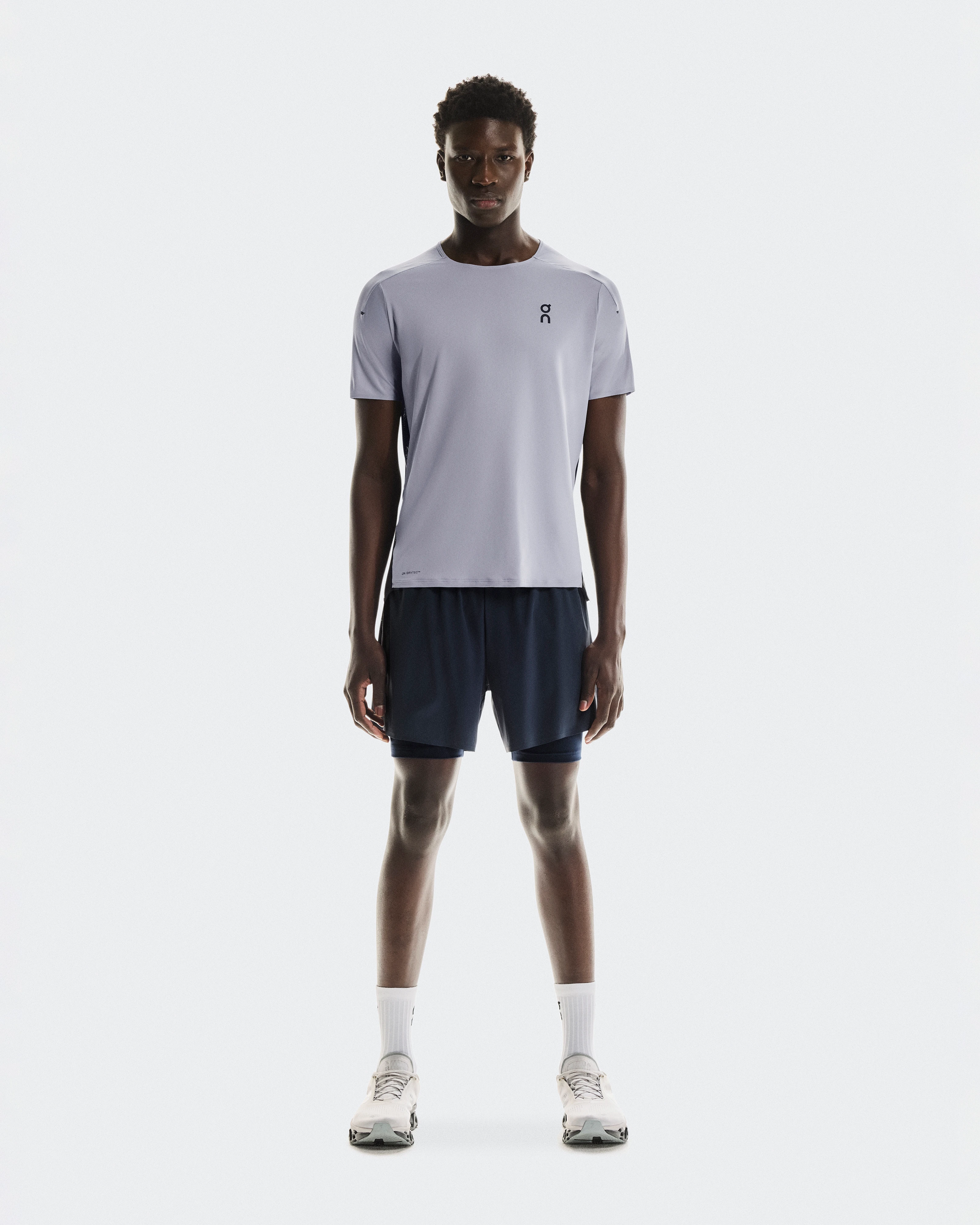 On Performance-T Lilac & Black Men Tops and t-shirts