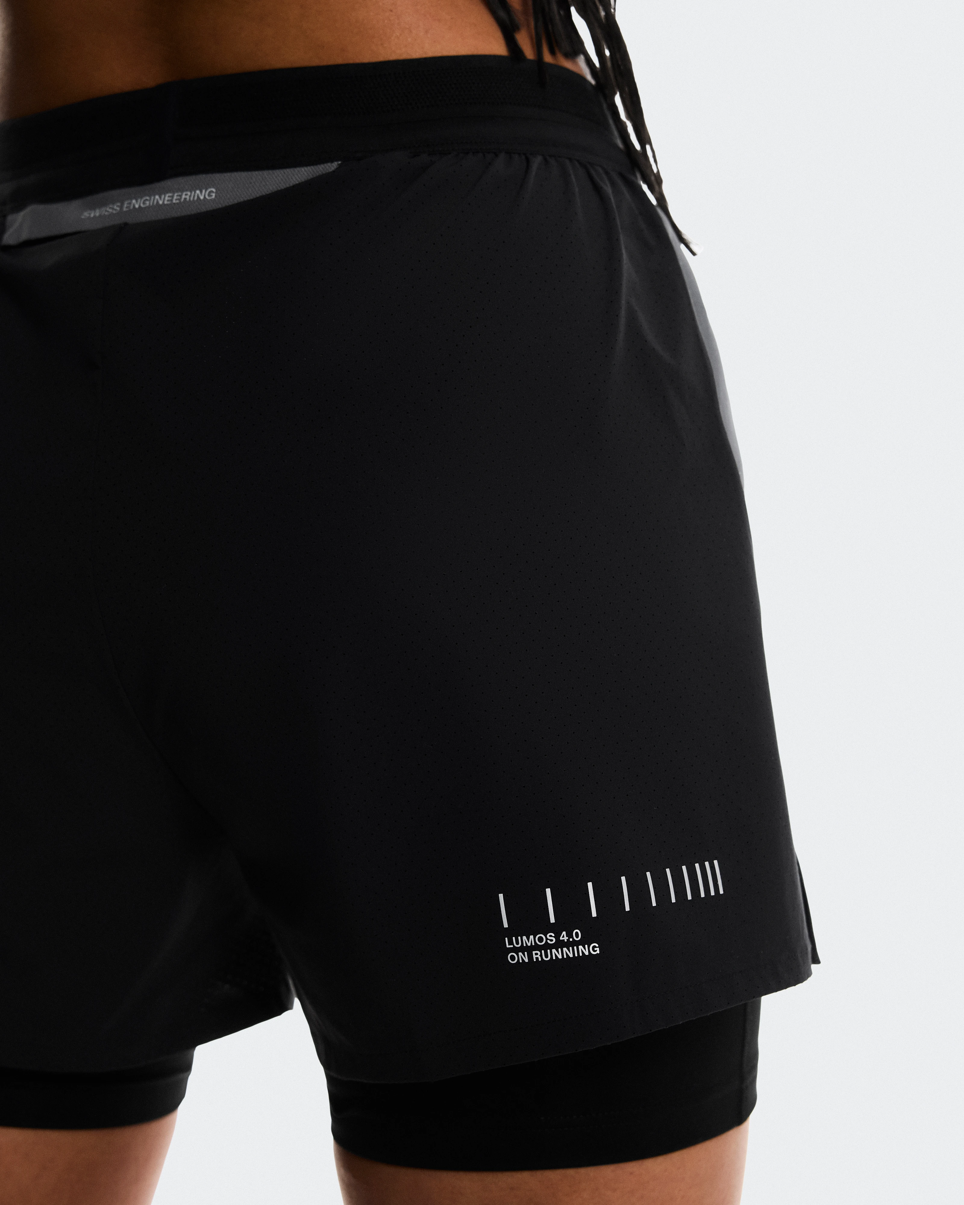 On Performance Shorts Lumos Eclipse & Black Femme Shorts