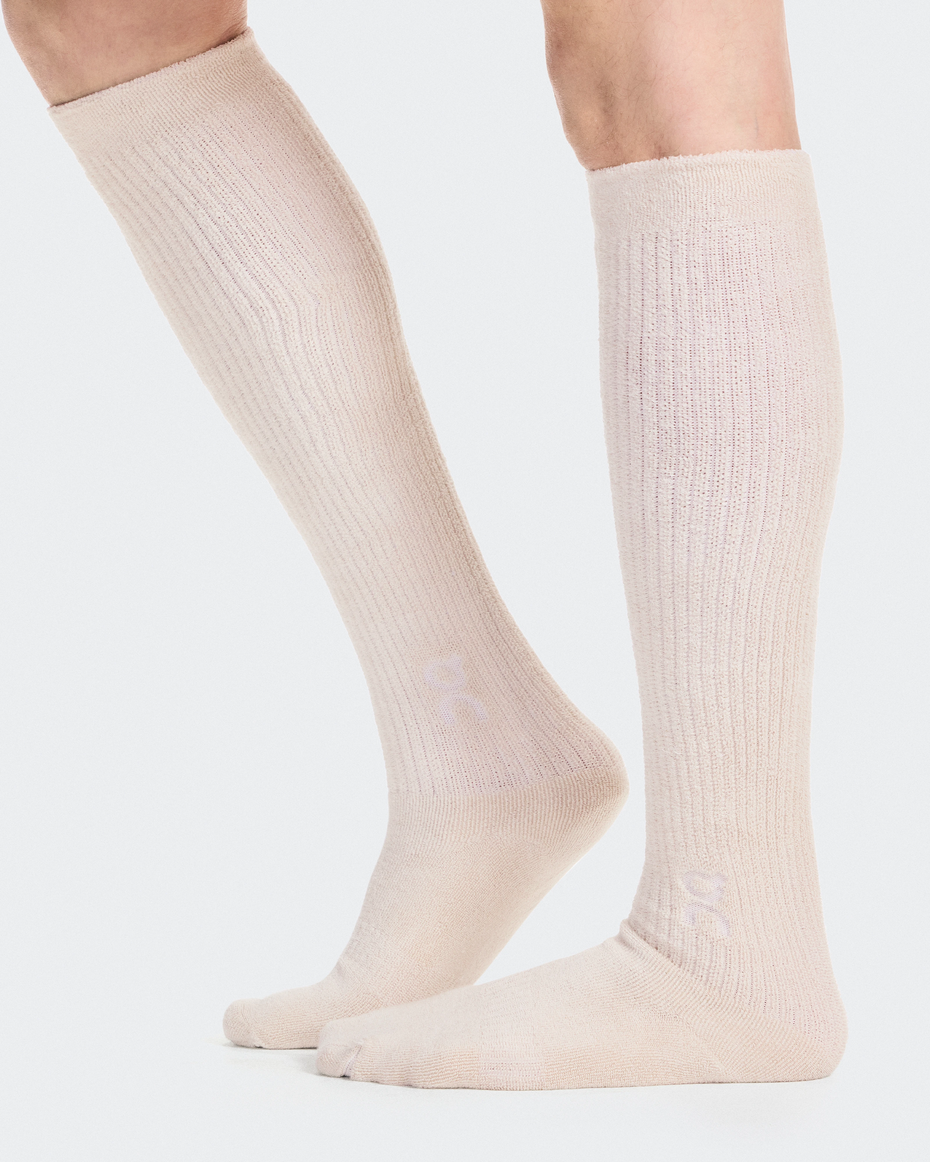 On Terry Sock Knee High Pearl Unisex Socks