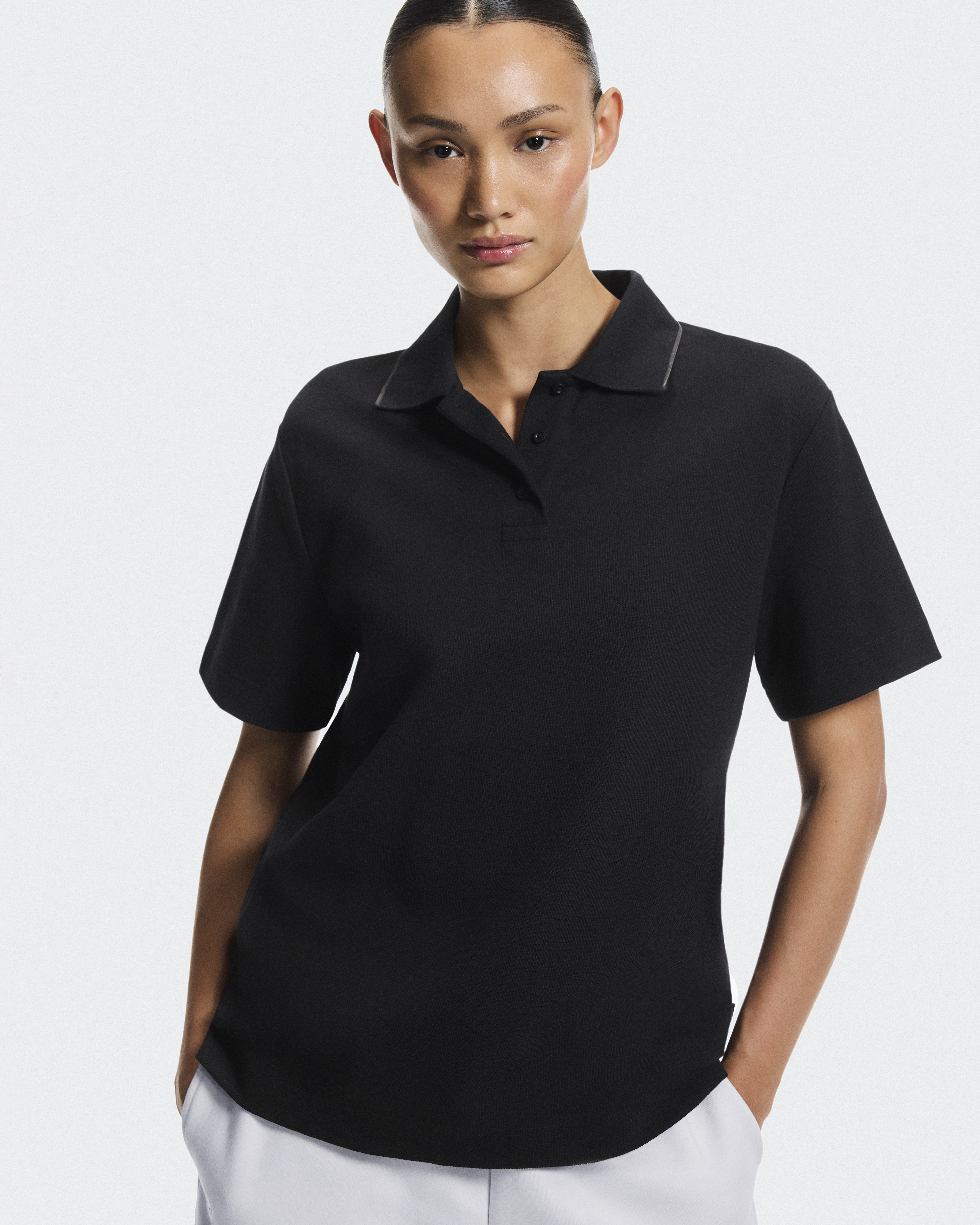 PLAY ブラック ポロシャツ N.HOOLYWOOD - POLO SHIRT (BLACK) / ポロシャツ （ブラック） | chord