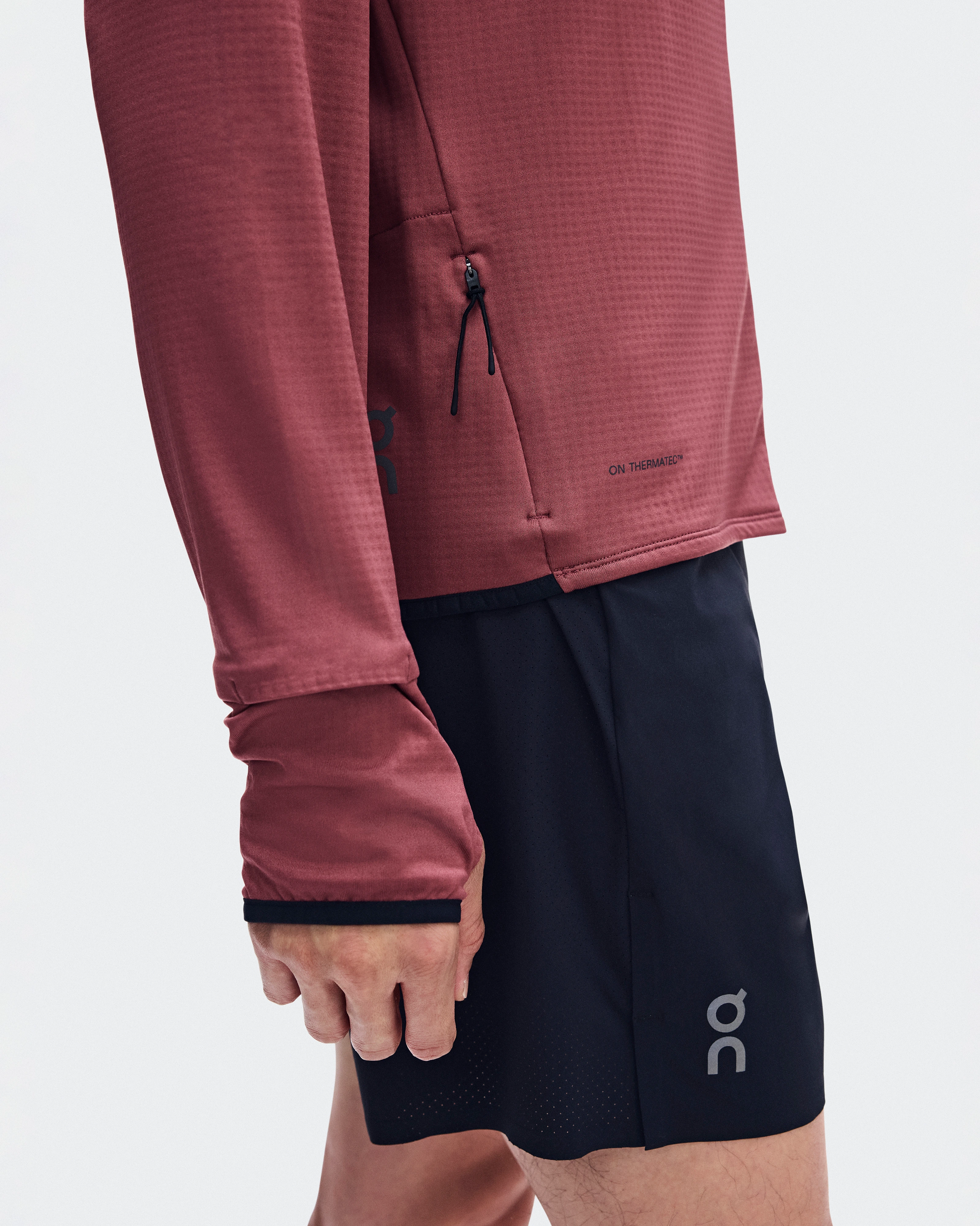 On Climate Zip Hoodie Barberry Men Hoodies and sweatshirts
