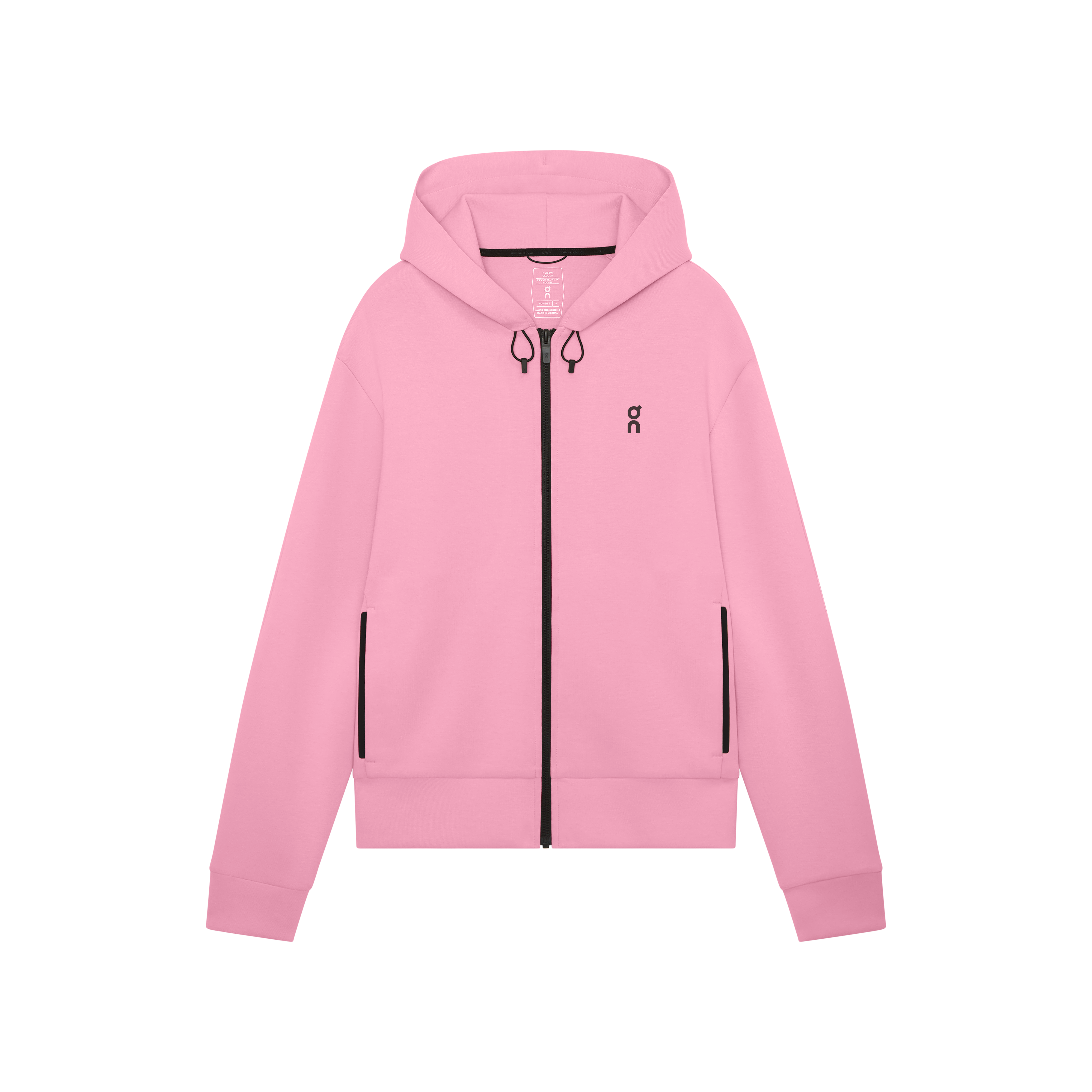 Focus Tech Zip Hoodie in Magnolia