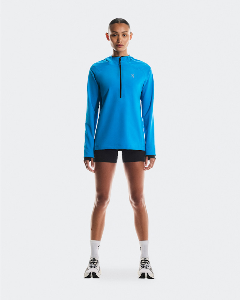 On Women's Pace Hoodie in Malibu, Size: XS, Polyester
