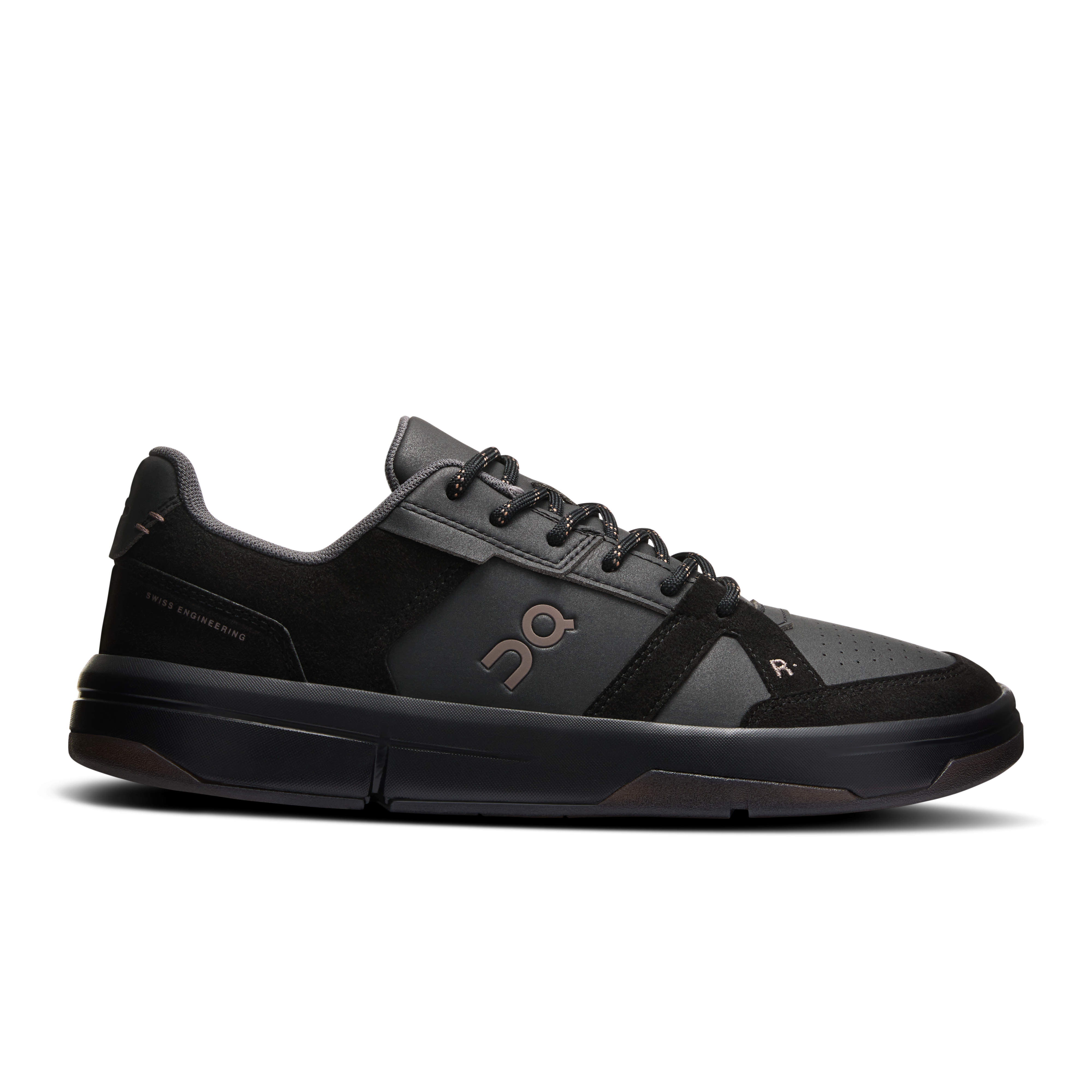 On THE ROGER Clubhouse Black & Ash Damen – Tennis-inspiriert, Alltag Schuhe