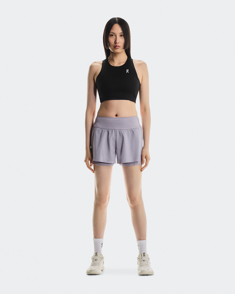 On Women's Court Shorts in Lilac, Size: Medium, Polyester