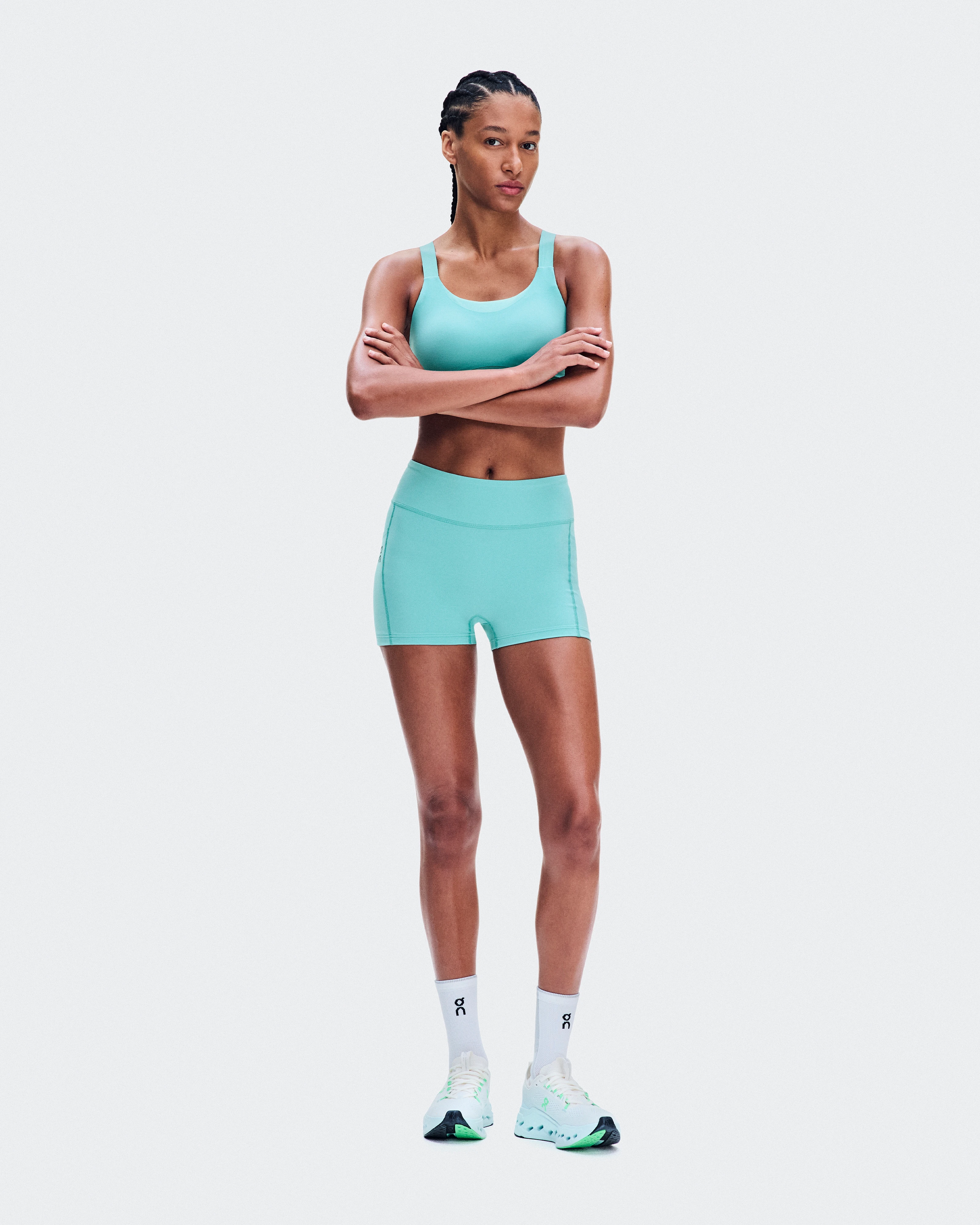 On 3" Performance Tights Aquamarine Mujer Mallas y leggins