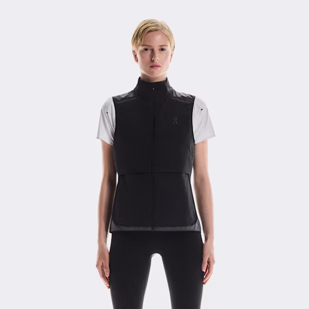 Weather Vest in Black/Eclipse
