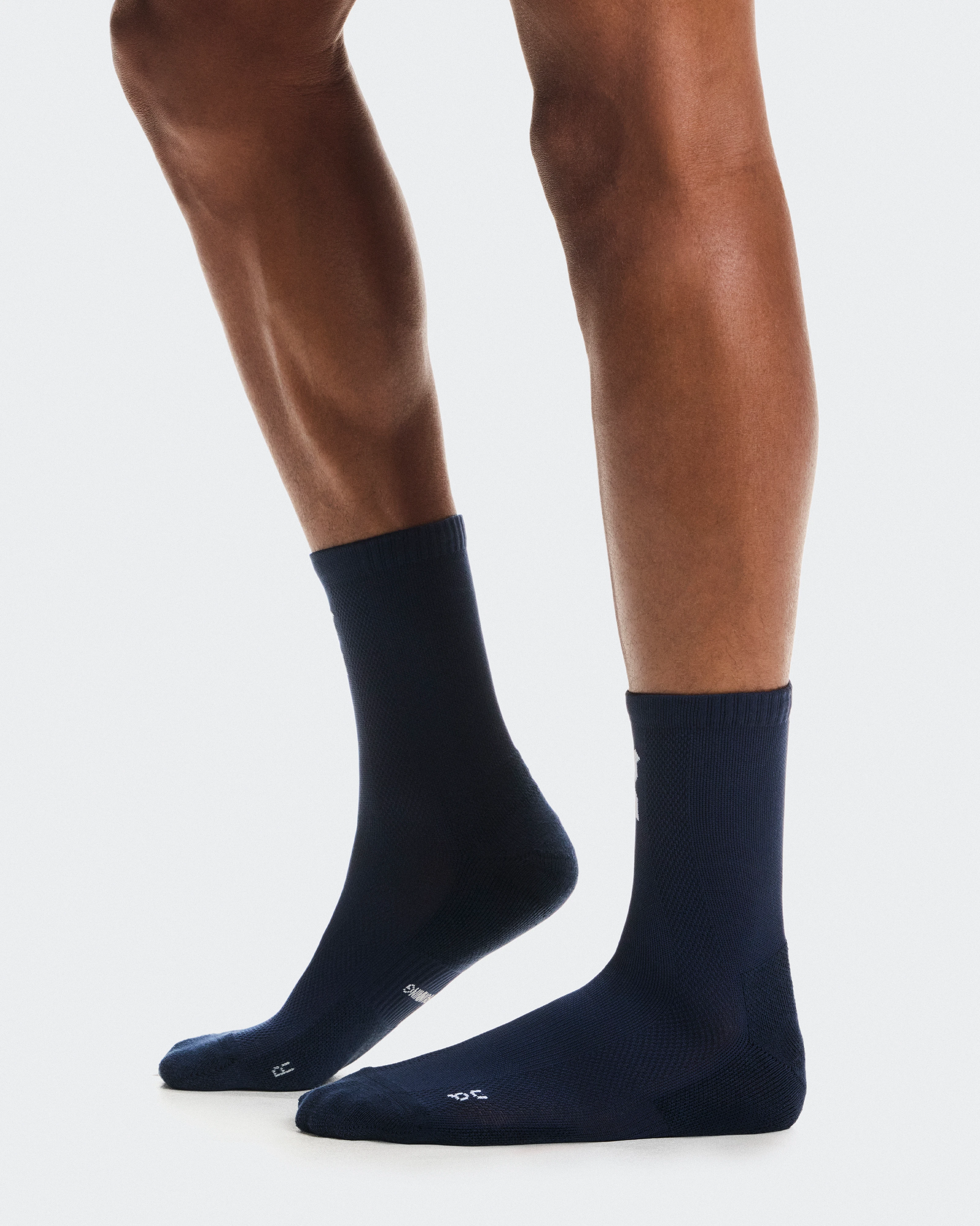 On Core Run Sock High 2P Navy Unisexe Chaussettes