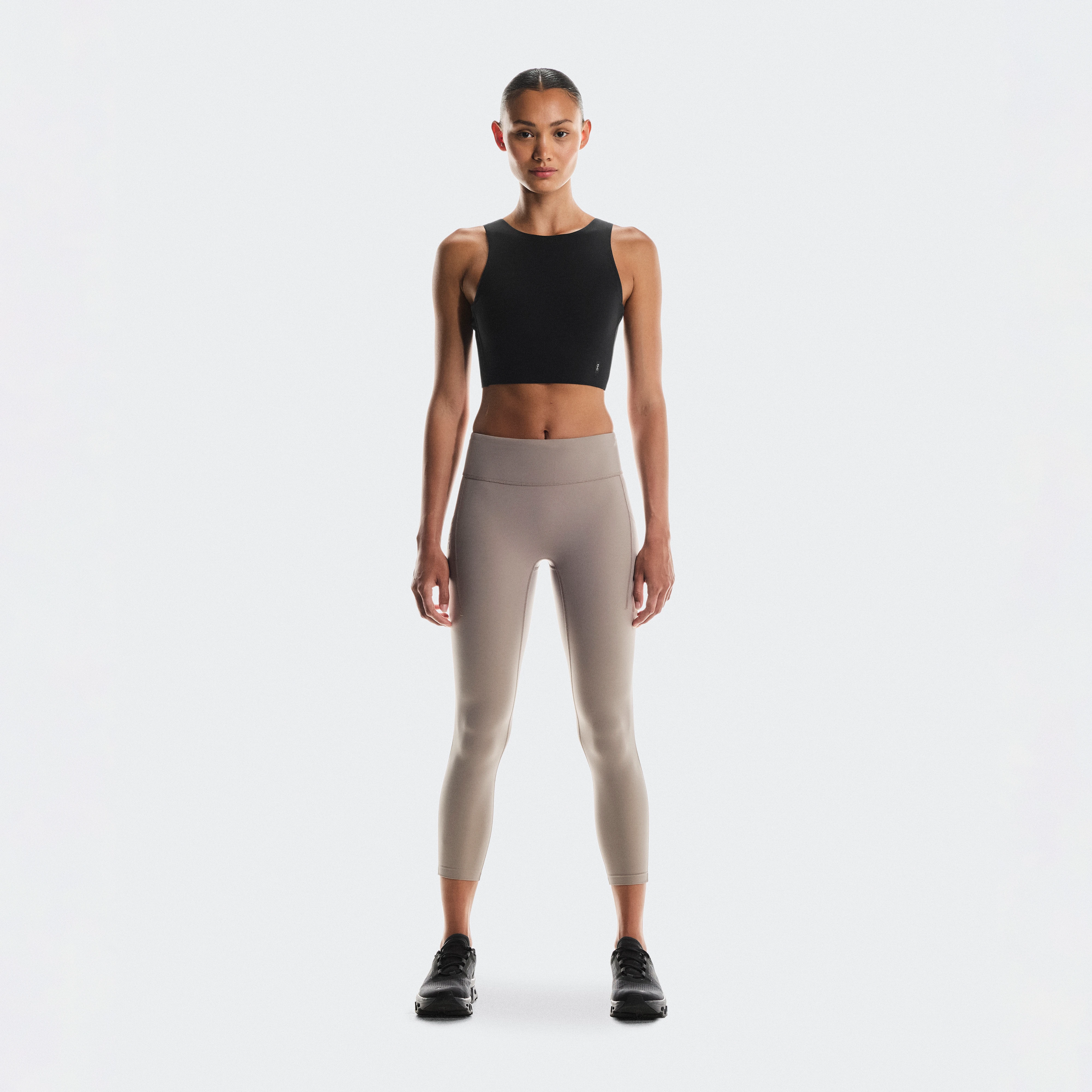 On Performance Tights 7/8 Grey Women Women – Road running, training Tights