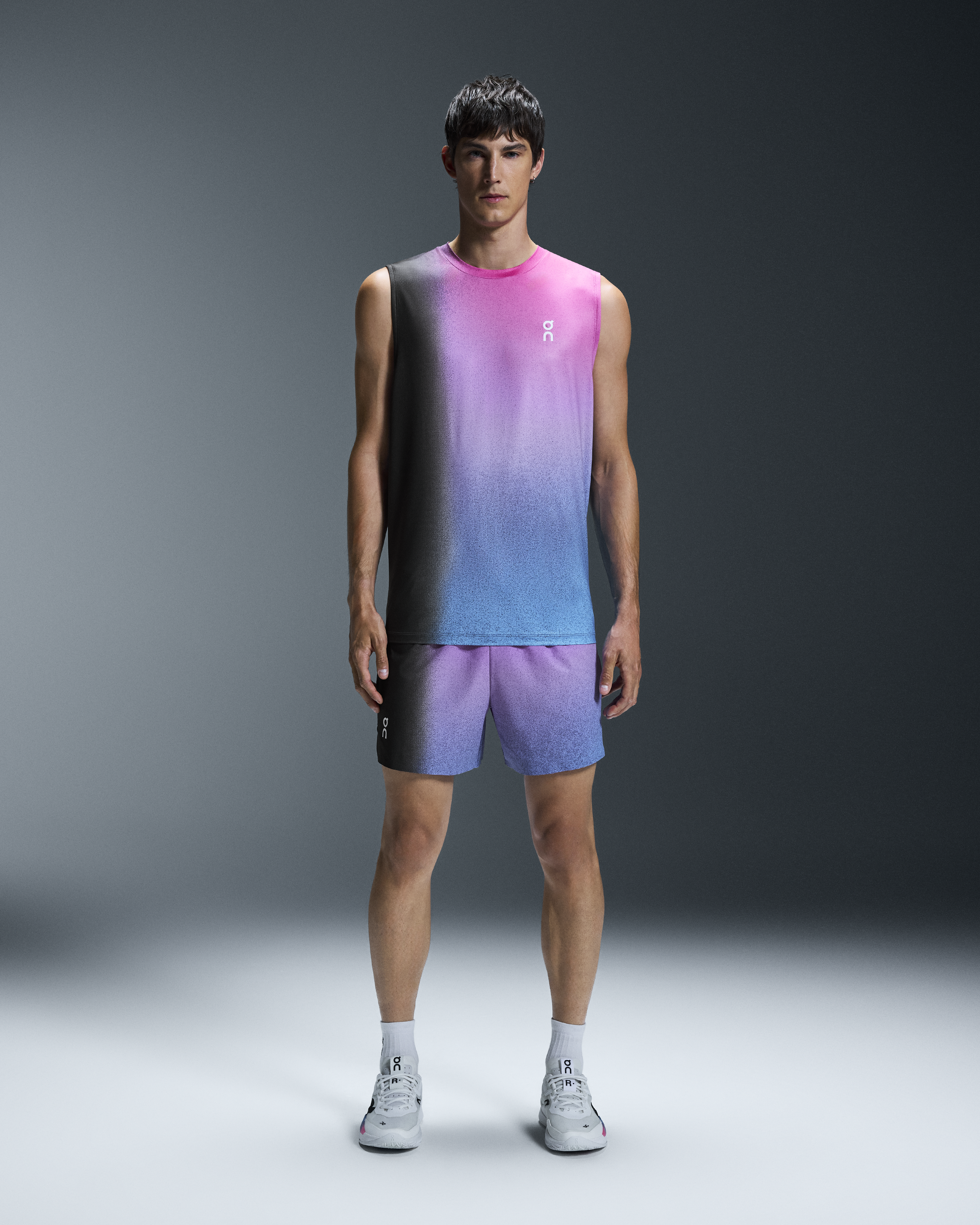 Men's Court Tank | Black & Pink | On United States