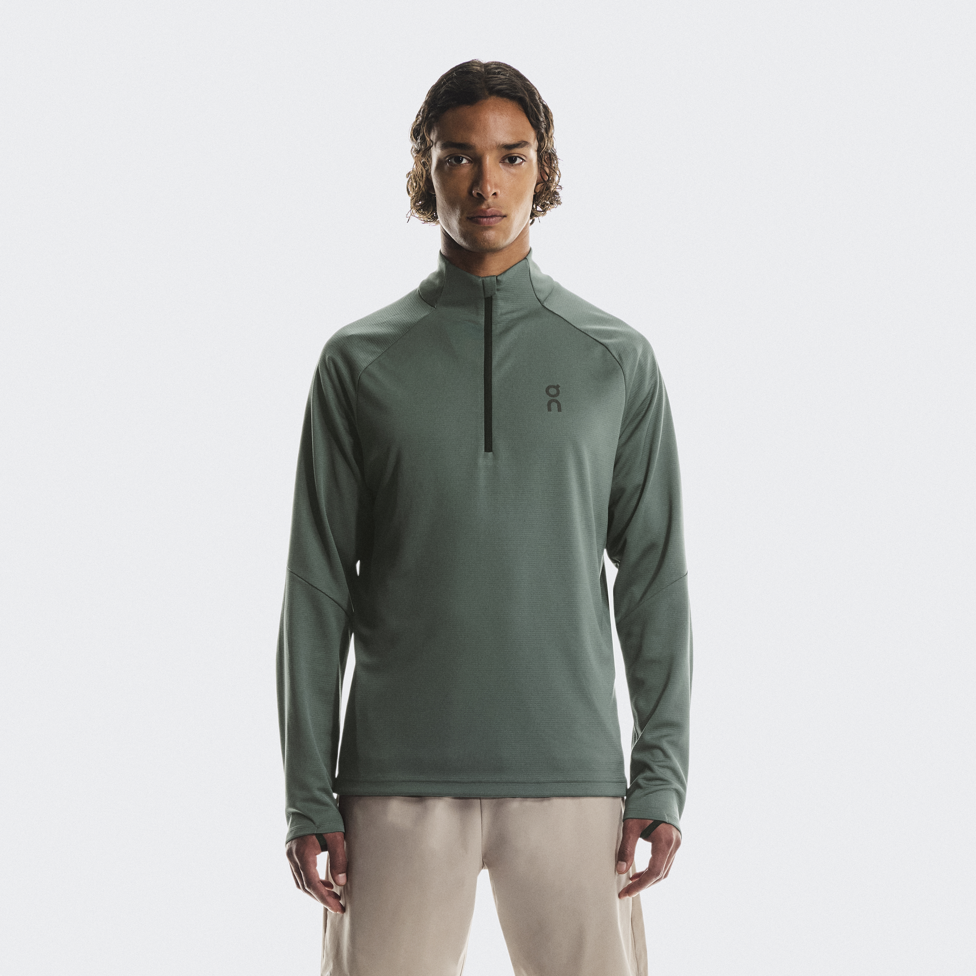 Climate Shirt Sweater in Olive