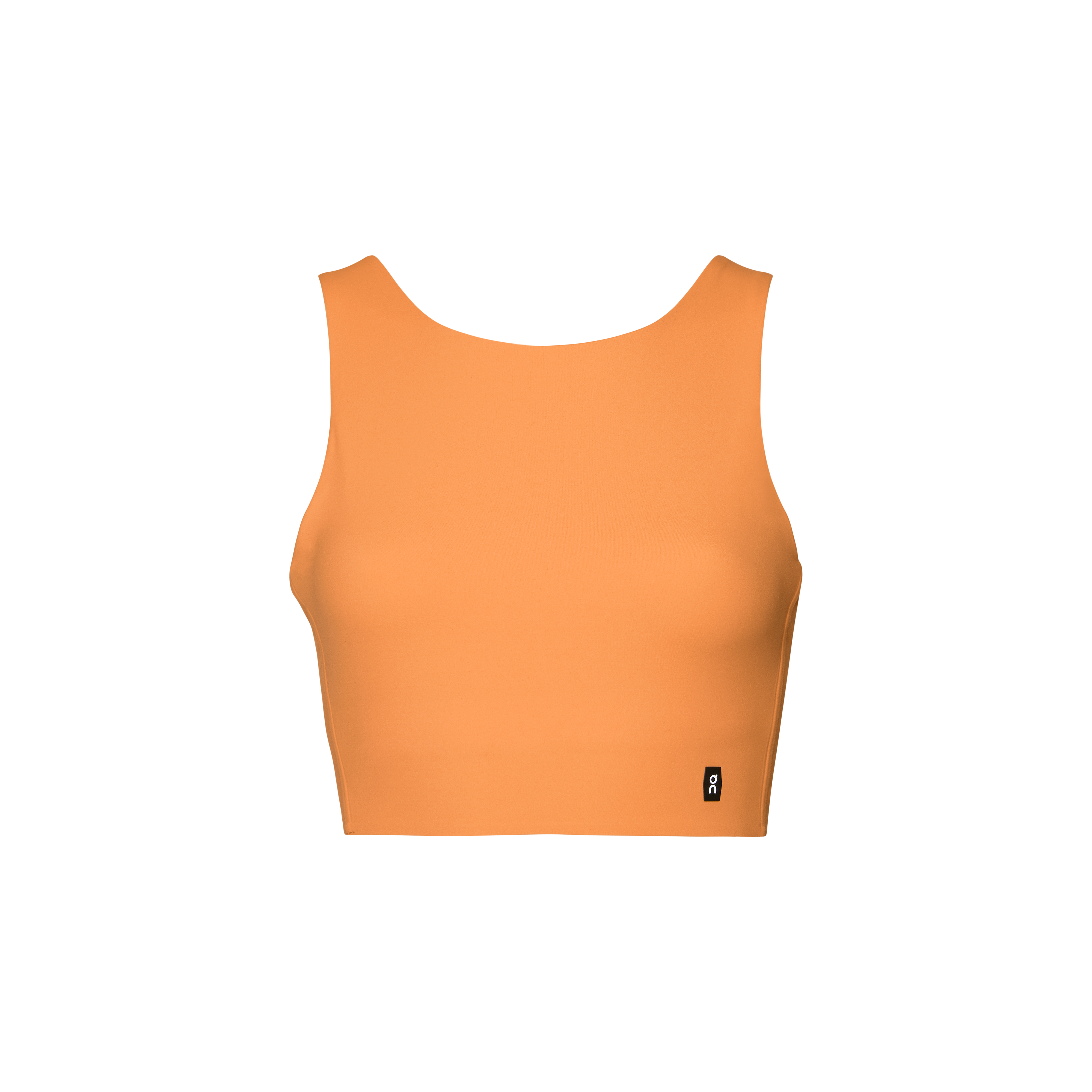Core 2-in-1 Crop Shirt in Tangerine