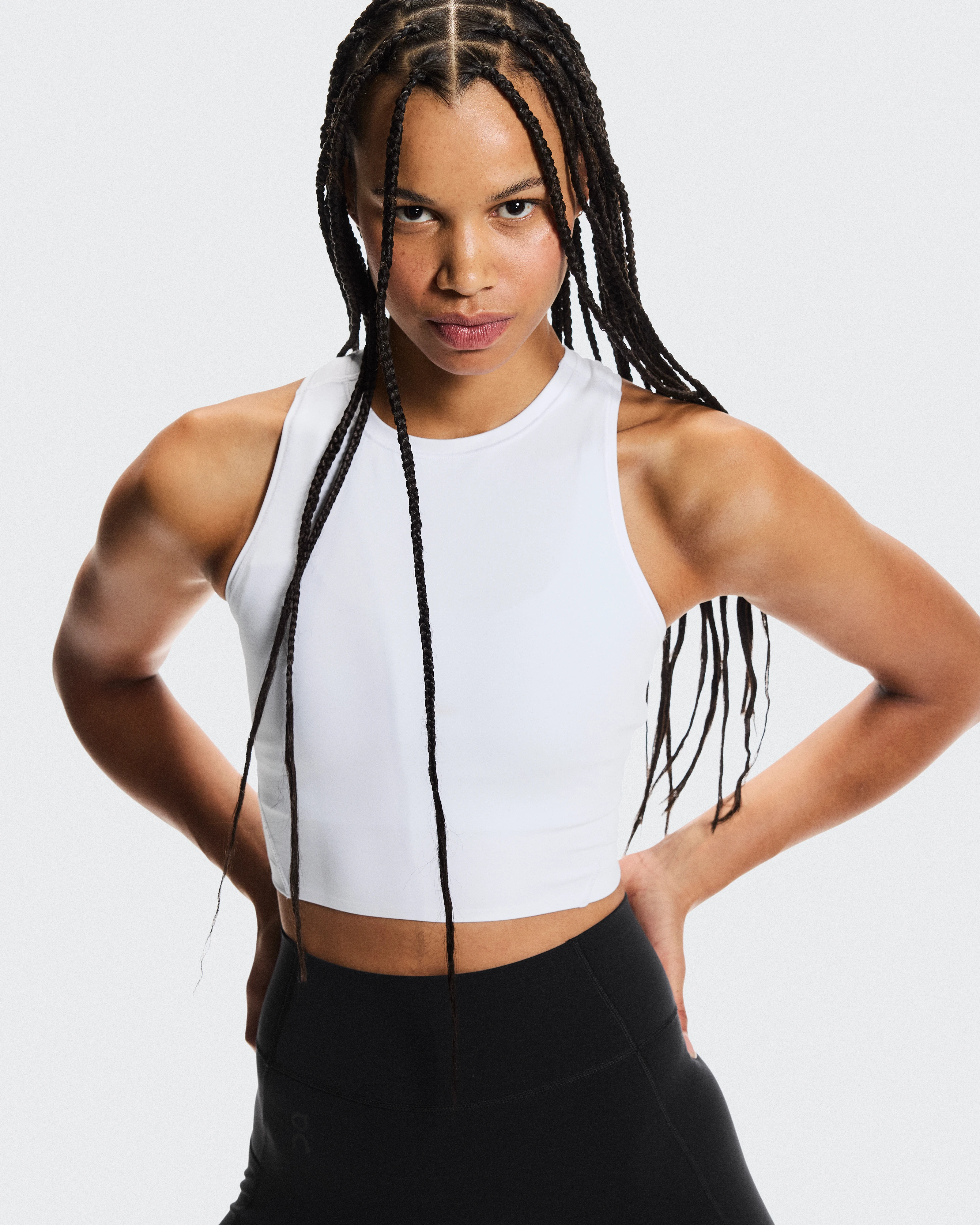 On Studio Crop White Women Tops and t-shirts