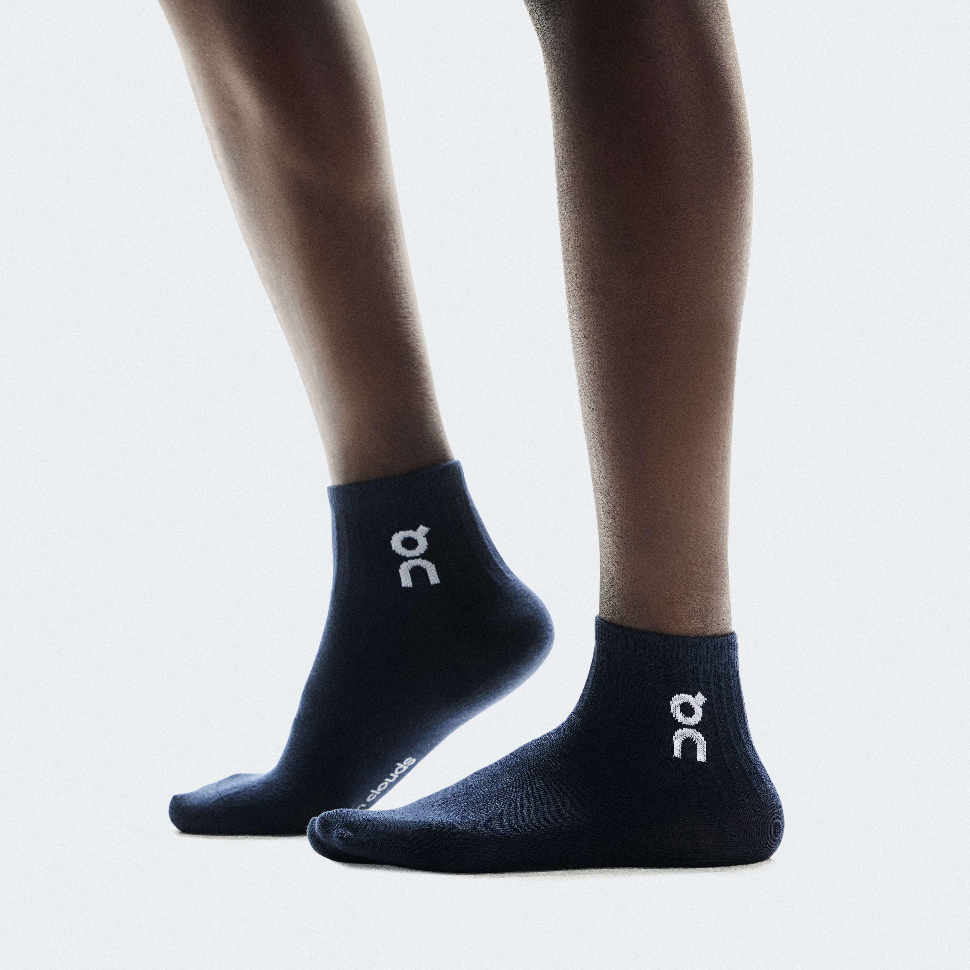 On Logo Sock Mid 3P Blue Unisex Unisex – All day, breathable, versatile Socks