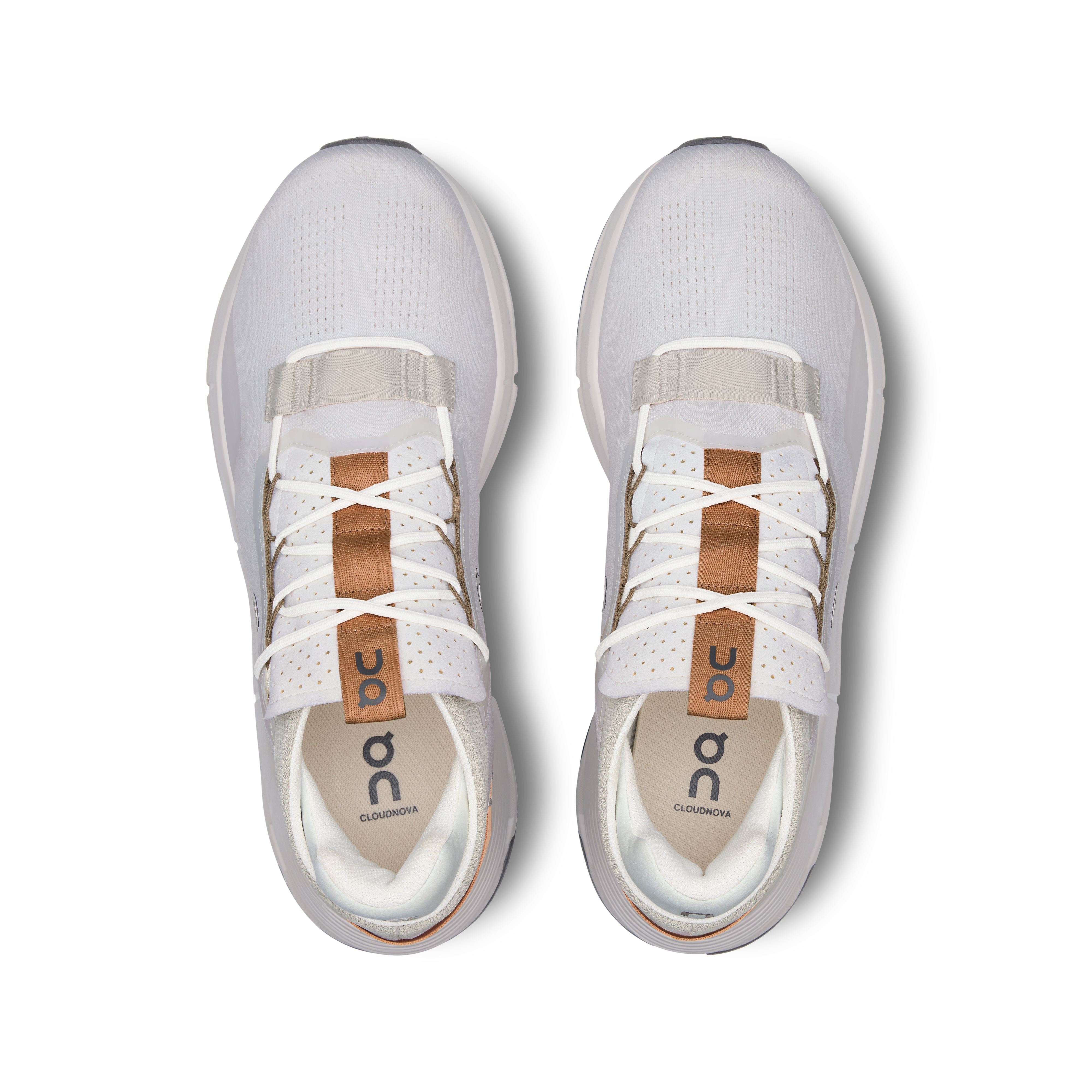 On Cloudnova 2 Ivory & Sandstone Herren Aktiver Lebensstil Schuhe