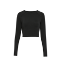 Movement Long-T Crop Long-Sleeve Shirt in Black