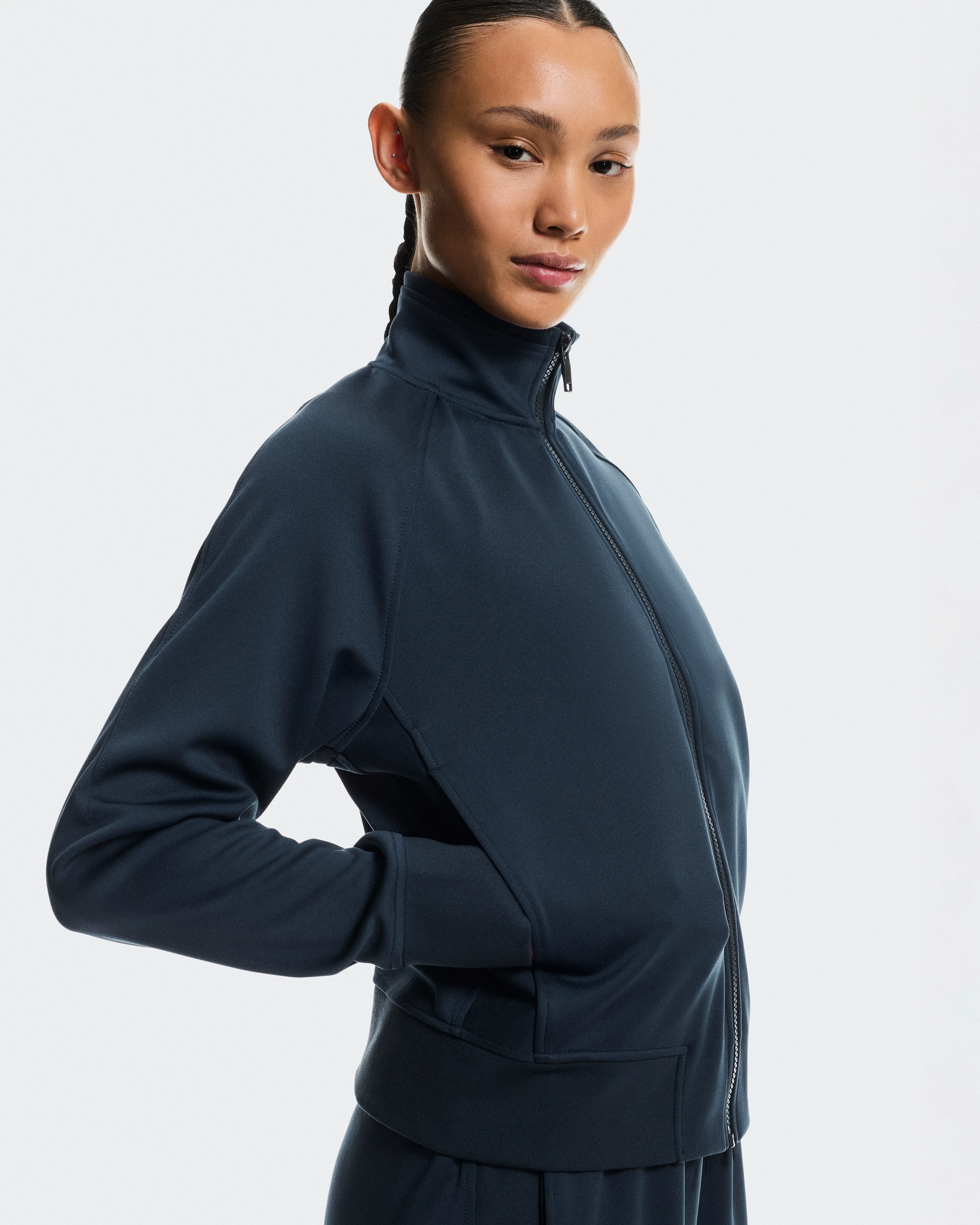 On Courtside Full-Zip Midnight Women Jackets