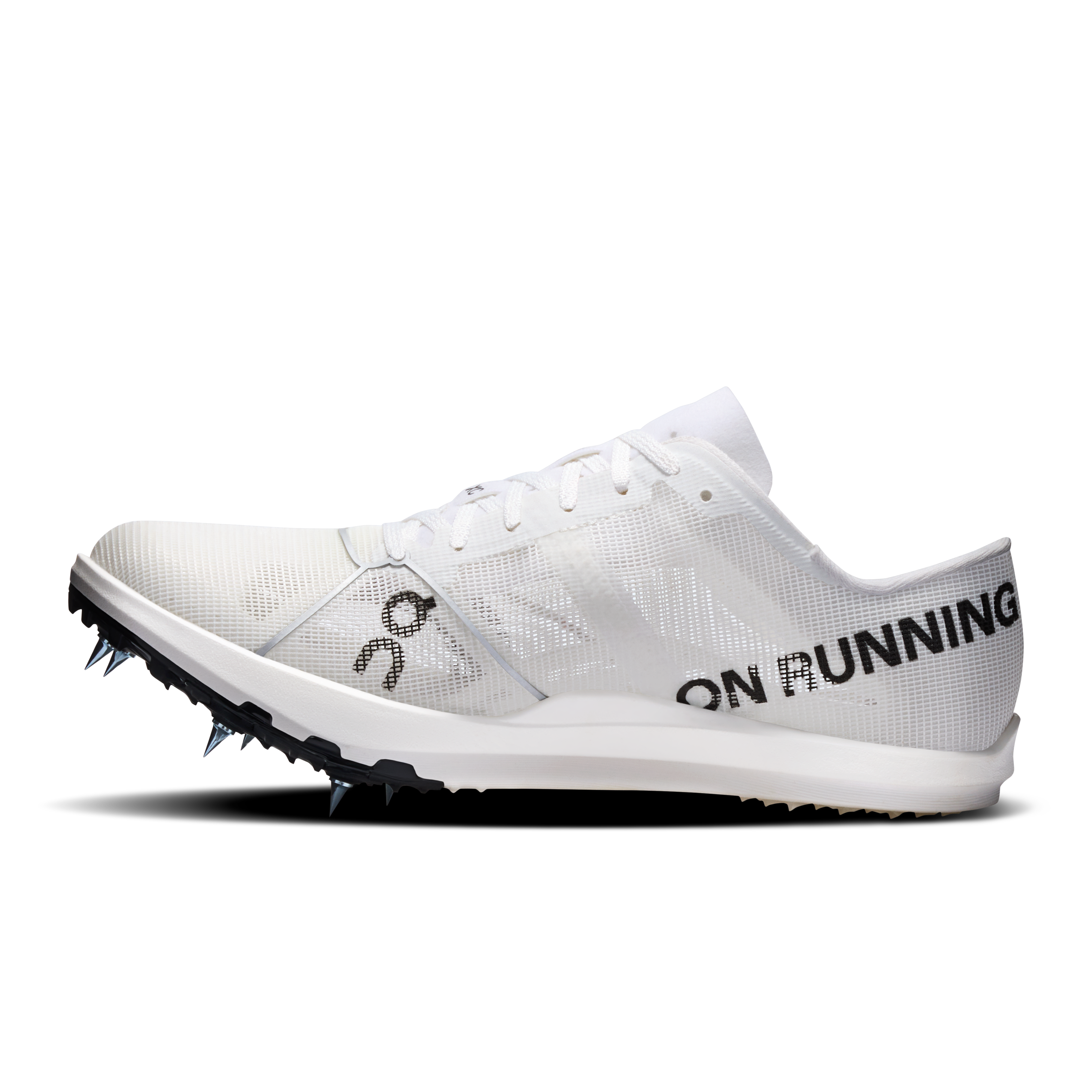On Cloudspike XC White & White Women – Long-distance cross-country racing, fast-feeling ride Shoes
