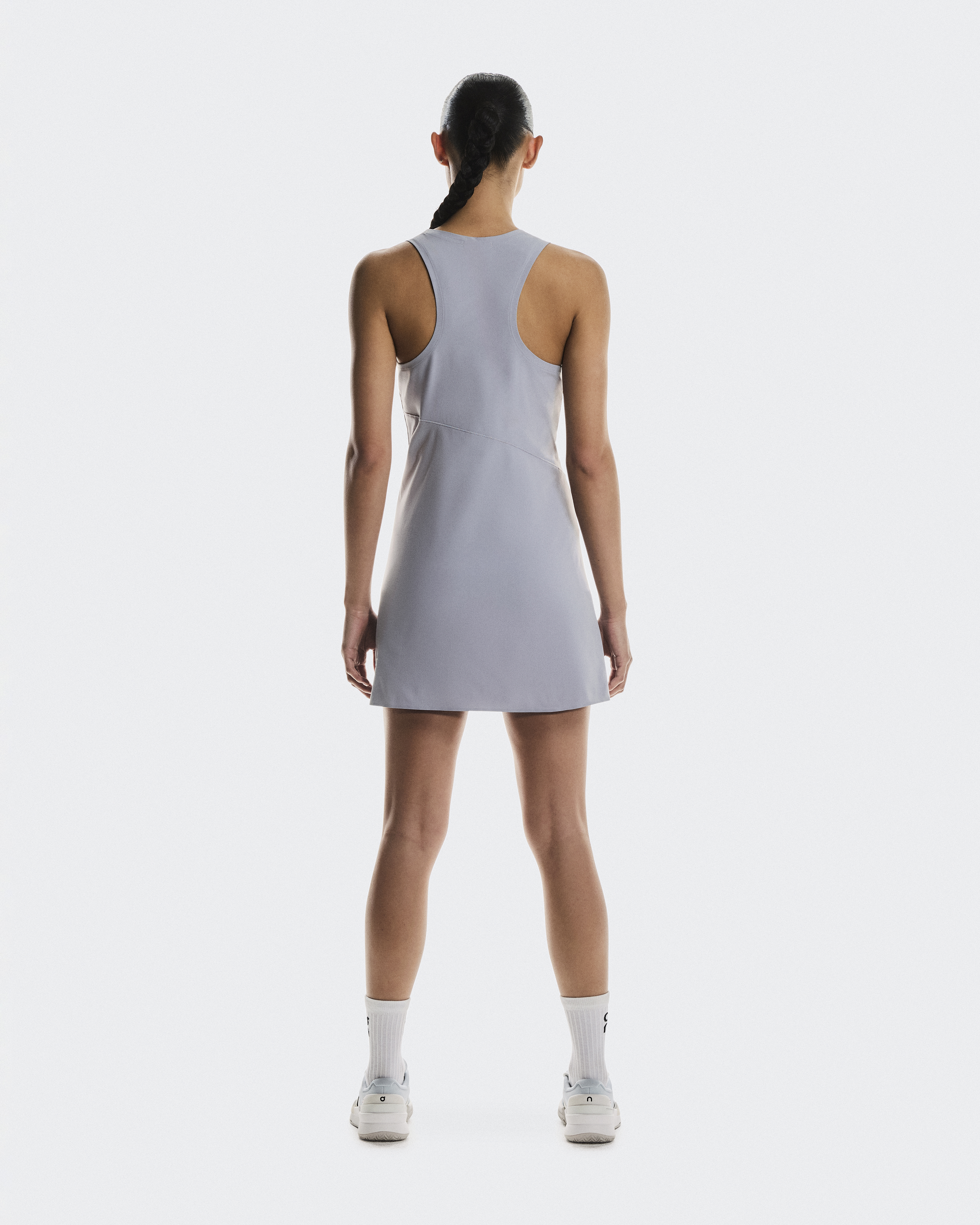 ワンピース Nike SS25 COURT MINI DRESS (FQ1780 010) Nike Victory Dress - Black/White | Midwest Racquet Sports