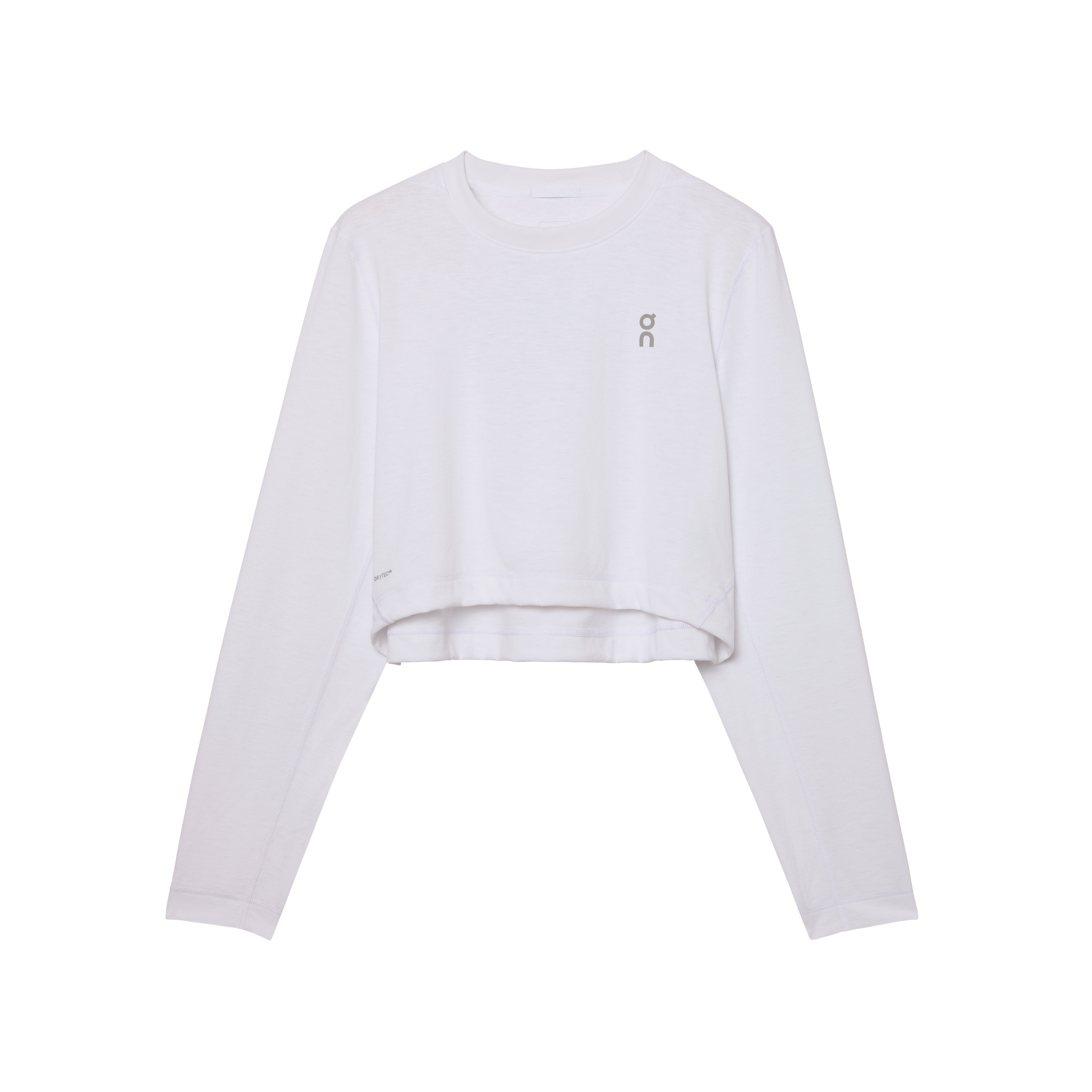 Train Long-T Crop Graphic Shirt in White