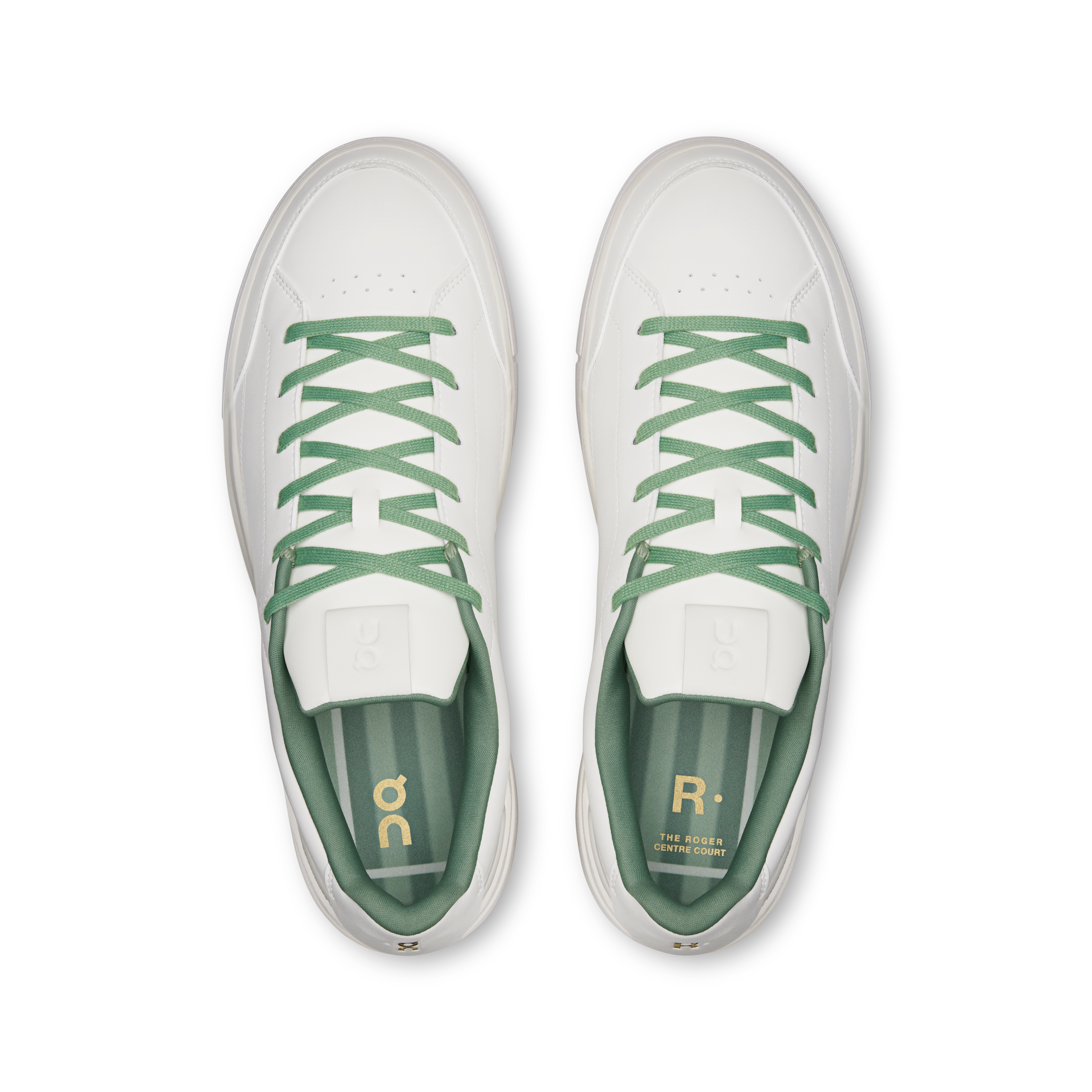 On THE ROGER Centre Court Ivory & Fern Men Active life Shoes