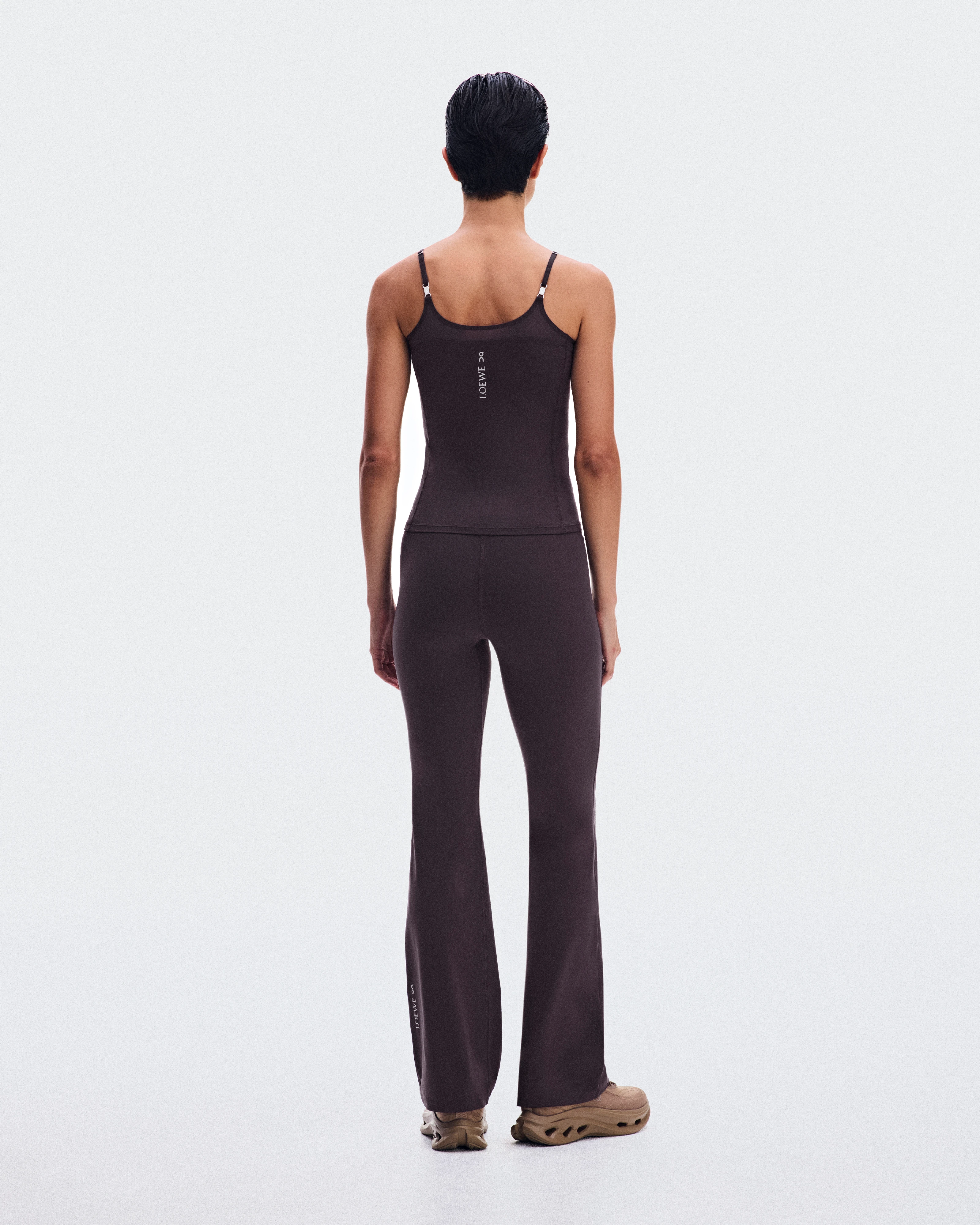 On Bootleg Trousers LOEWE Purple Women Pants
