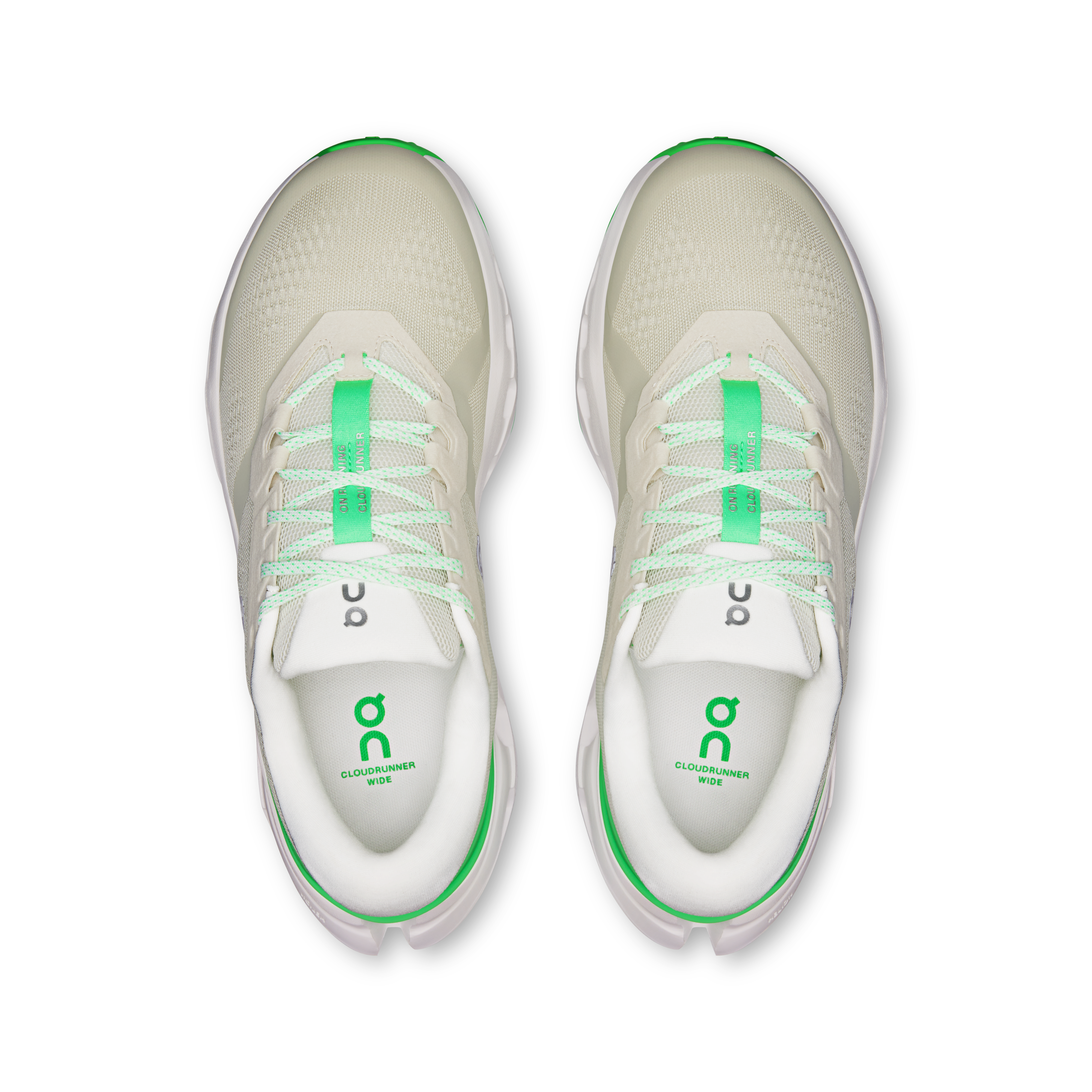 On Cloudrunner 3 Wide Ghost & Verdite Men – Everyday running, stable ride Shoes