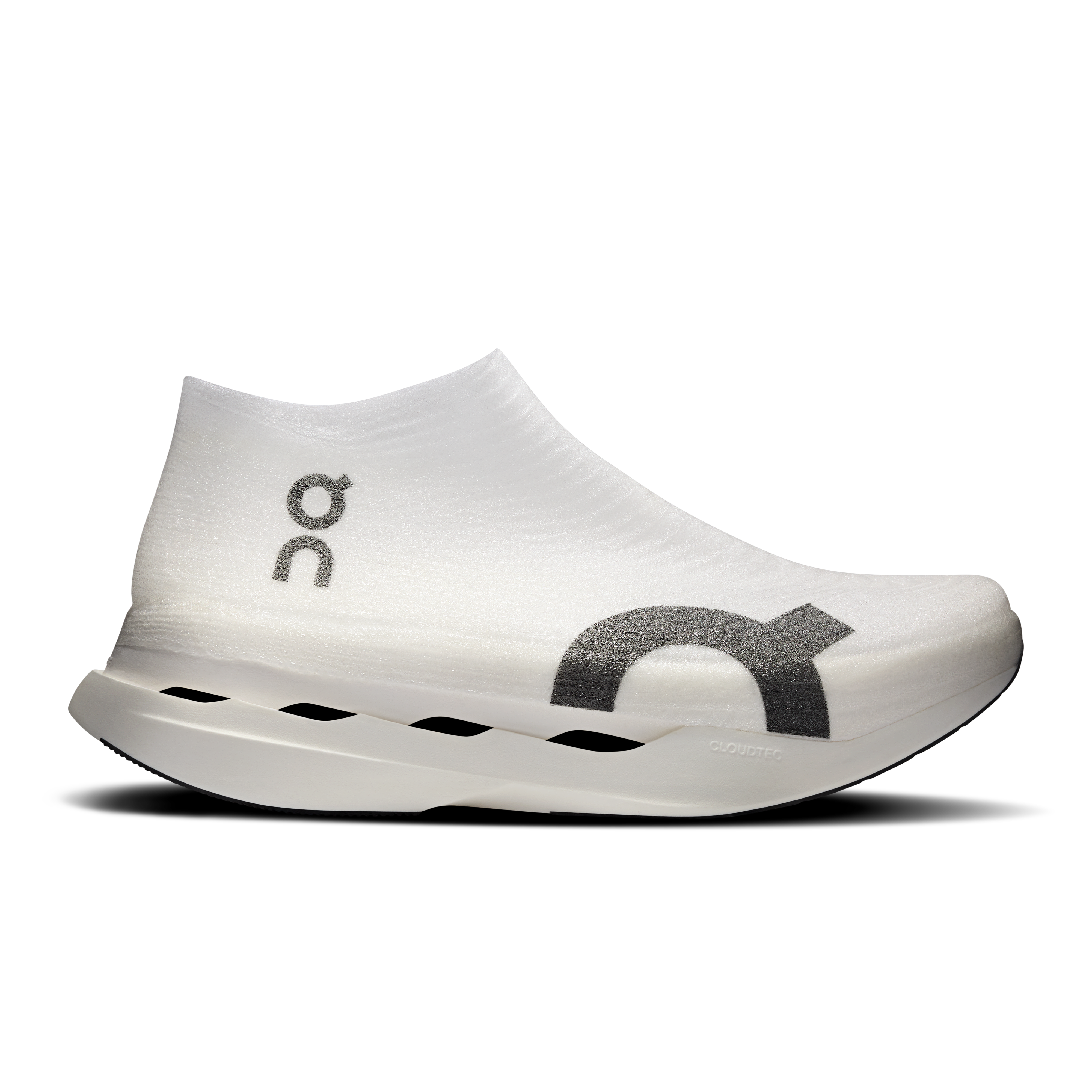 On LightSpray Cloudboom Strike White & Black Unisex – Fast road running, full marathons, race day Shoes
