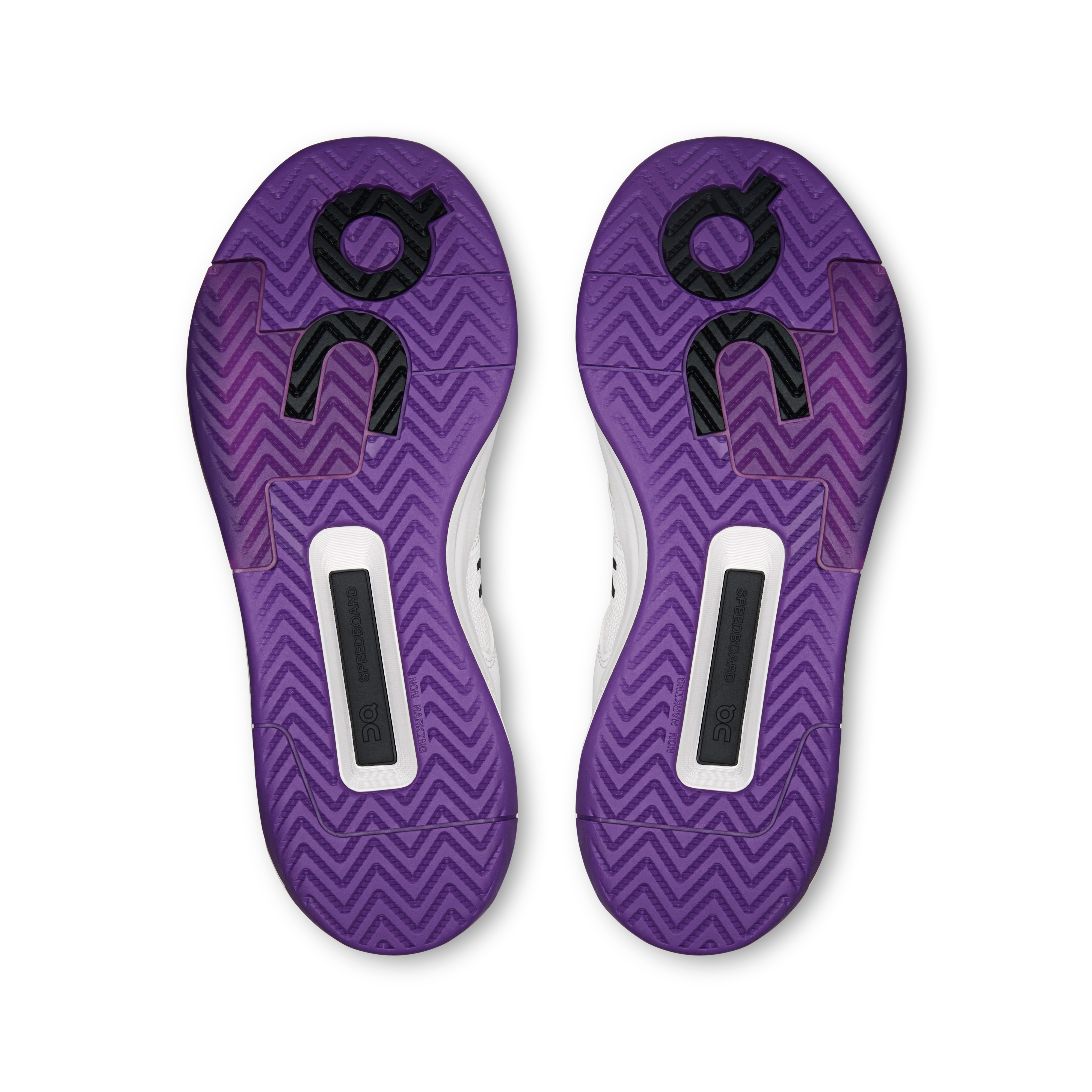 On THE ROGER Clubhouse Pro 2 White & Amethyst Women Tennis Shoes