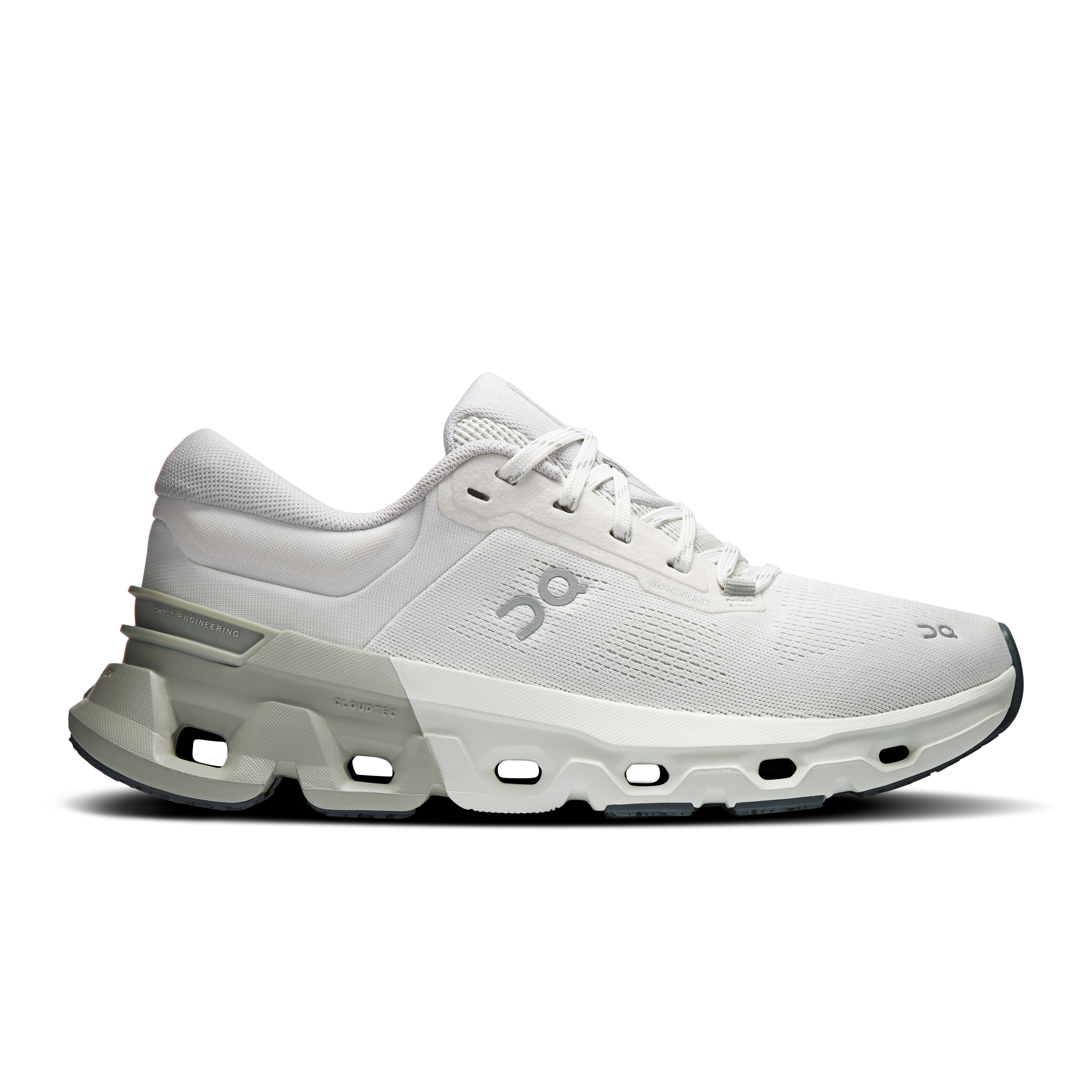 On Cloudflyer 5 Beige Grau Damen Damen – Strassenlauf, Einfache Läufe, Stützend Schuhe