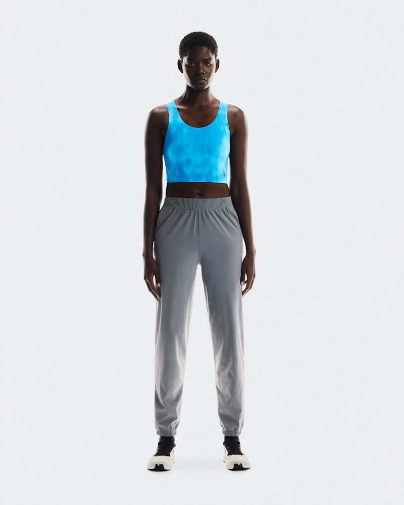 On Women's Focus Pants in Rock, Size: XXL, Polyester/Mesh Polyamide