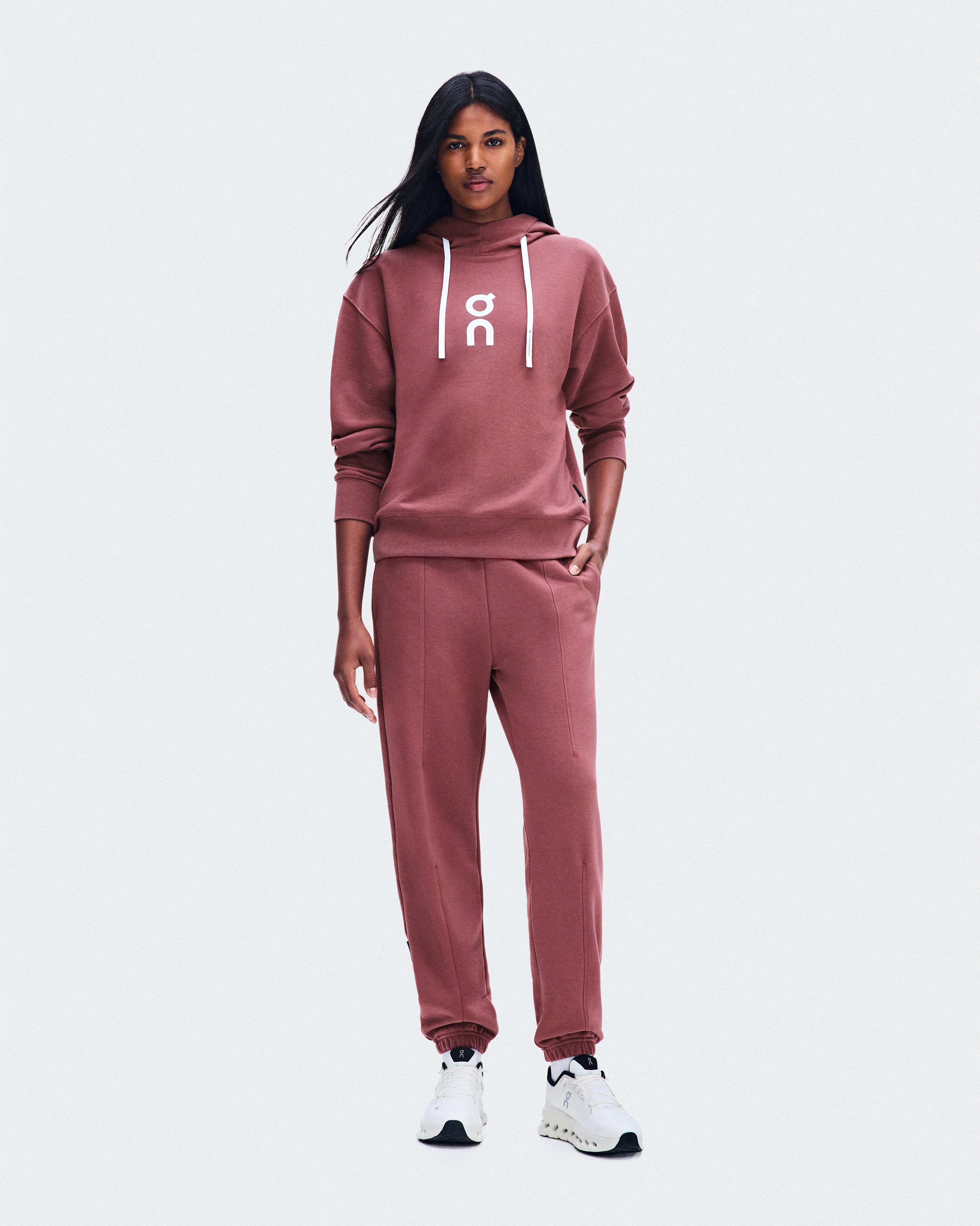 On Club Hoodie Barberry Femme Sweats à capuche et sweats