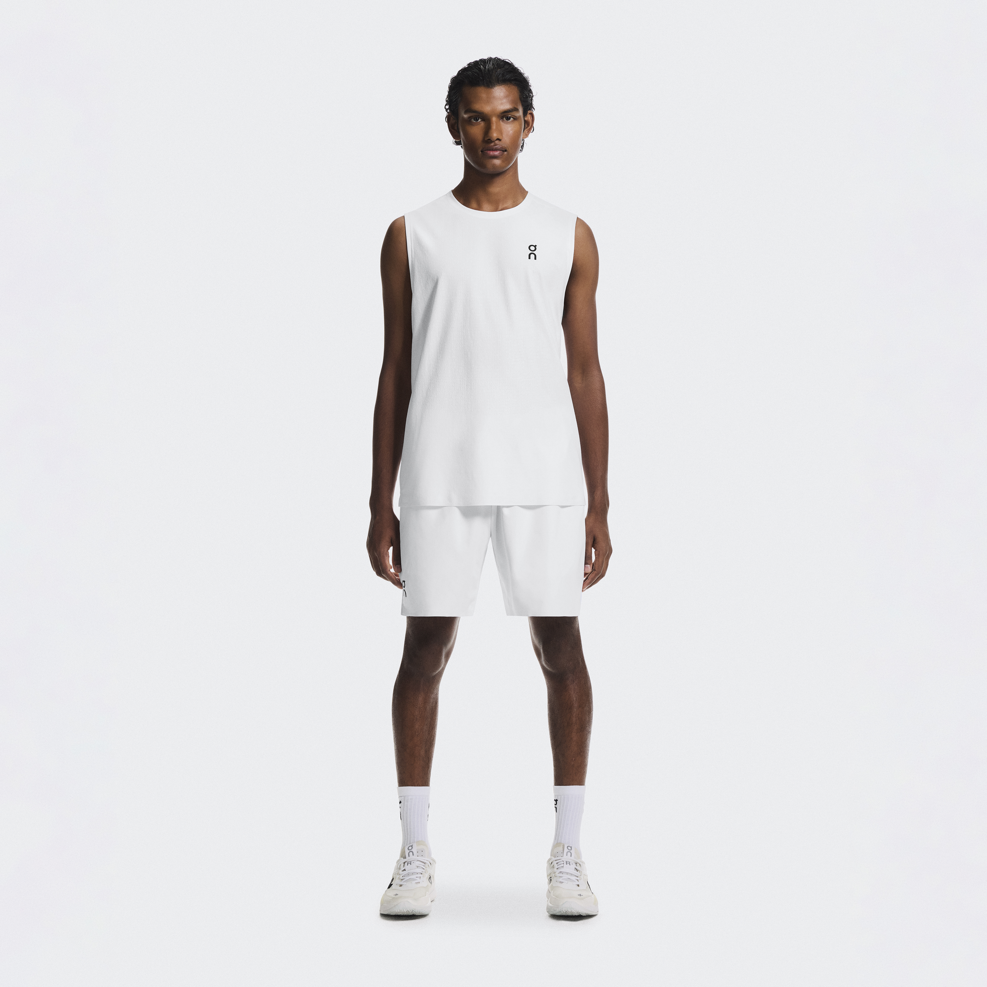 7" Court Shorts in White