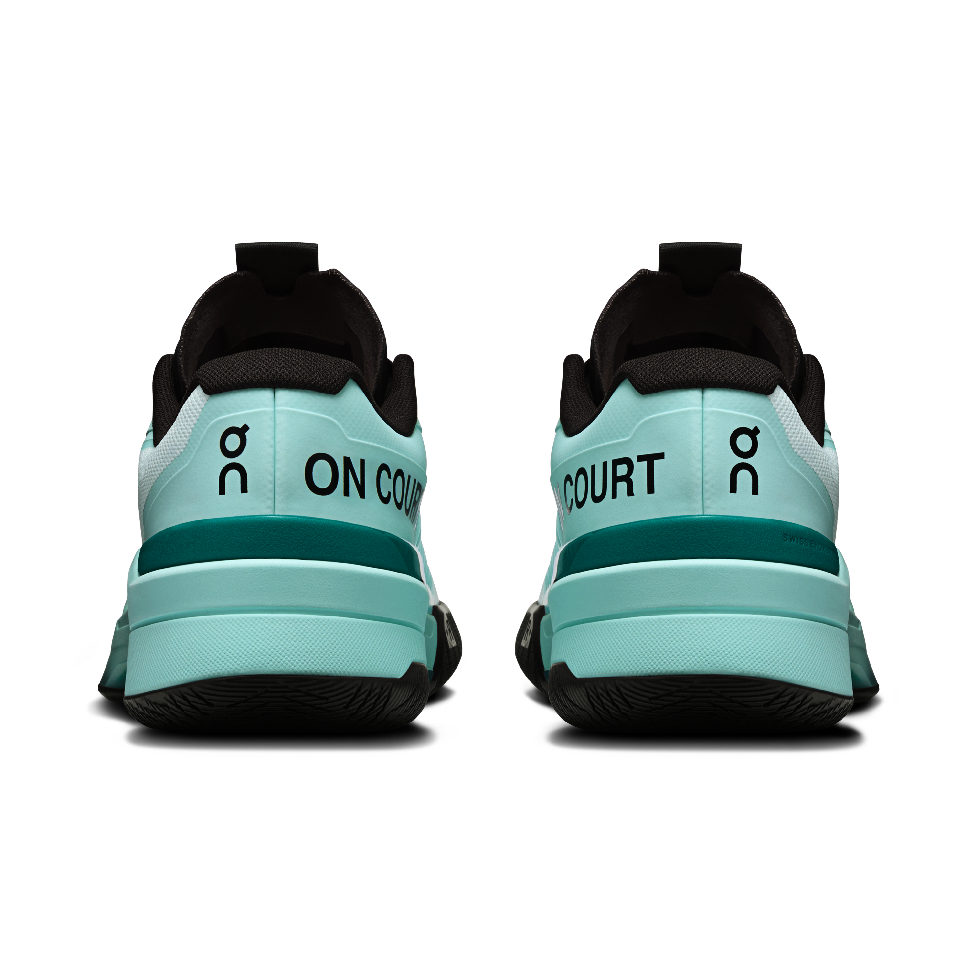 On THE ROGER Pro Fire Flurry & Celeste Men Tennis Shoes