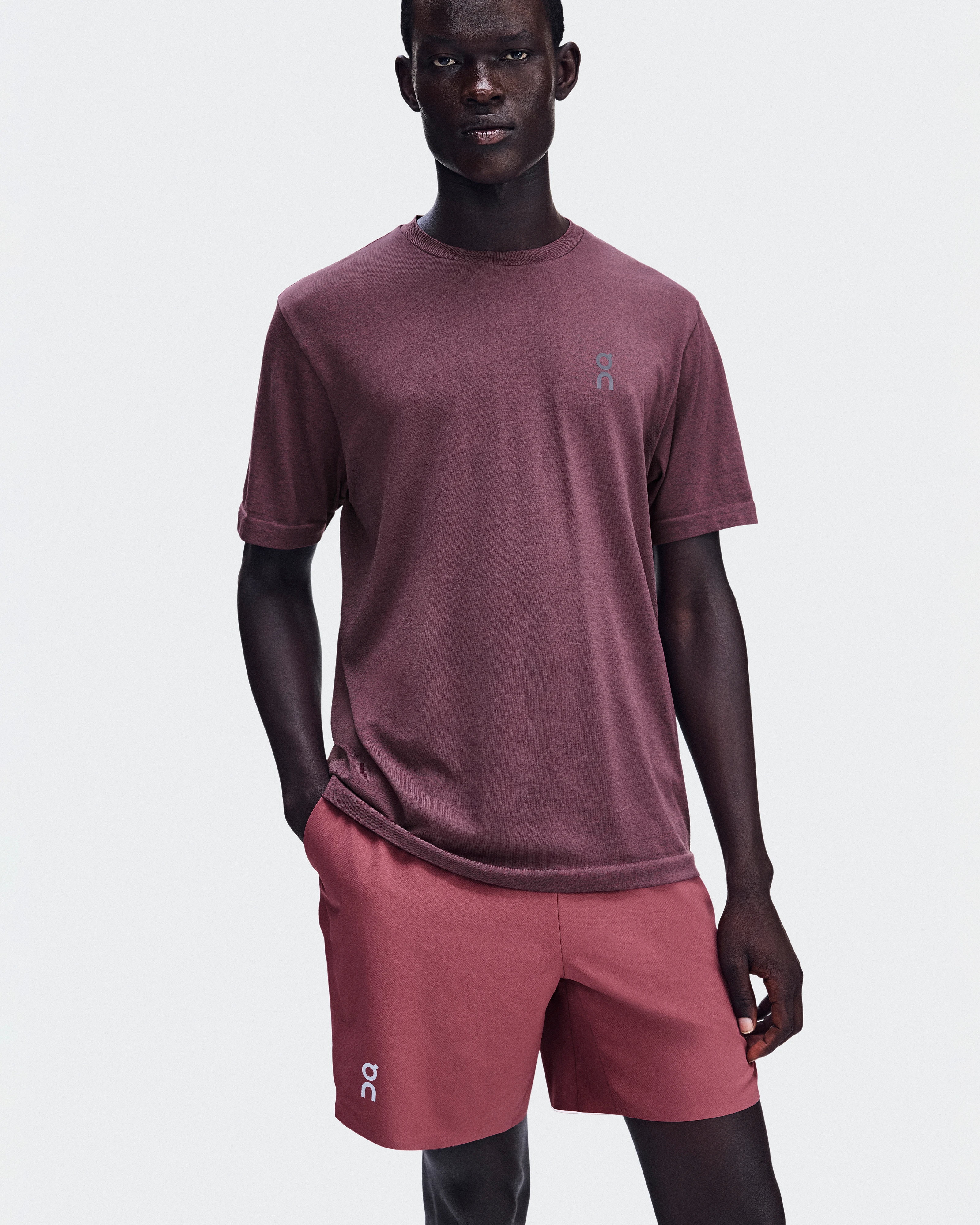On Train Flex-T Barberry Heather Men Tops and t-shirts