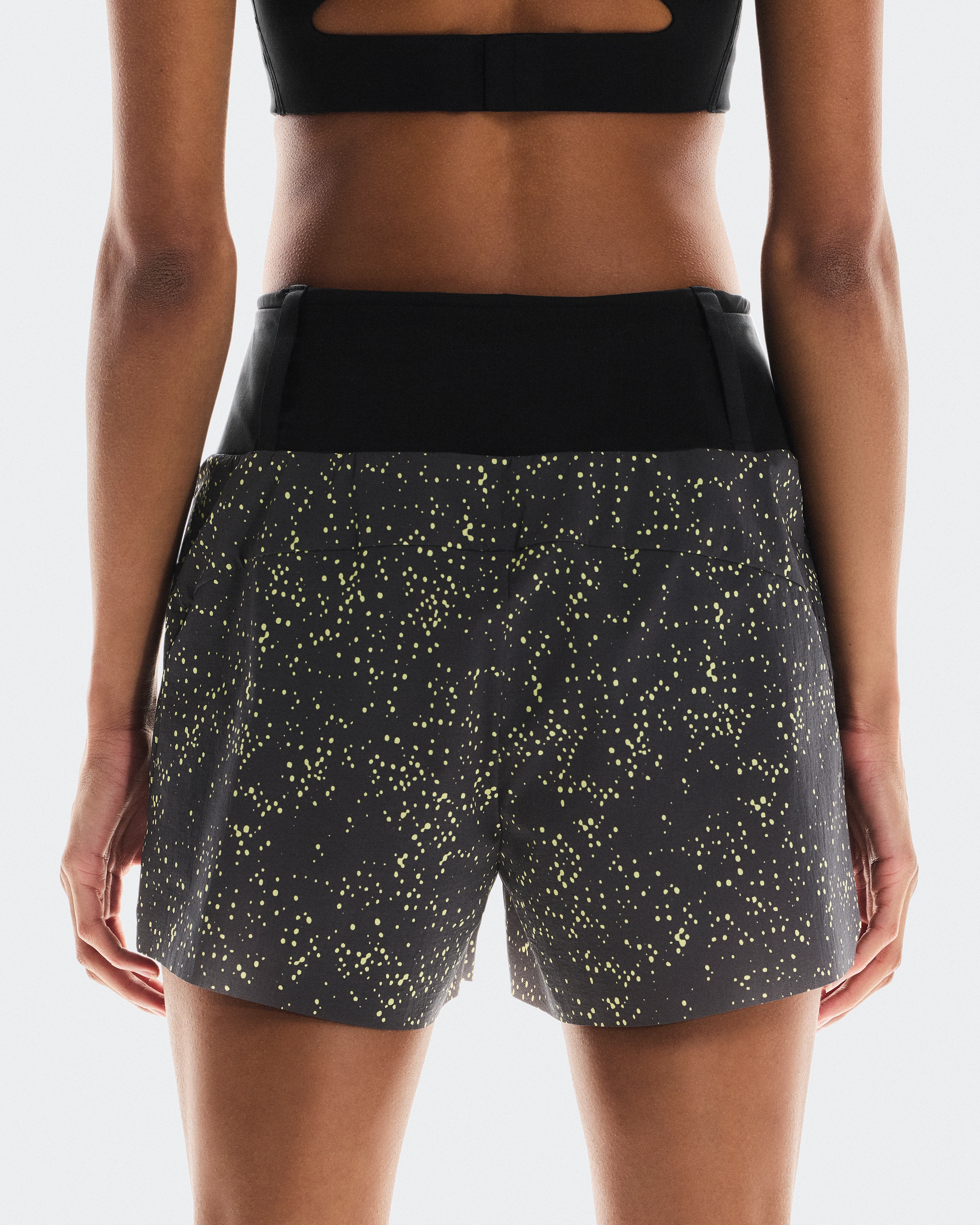 On Ultra Shorts Iron & Lime Women Shorts