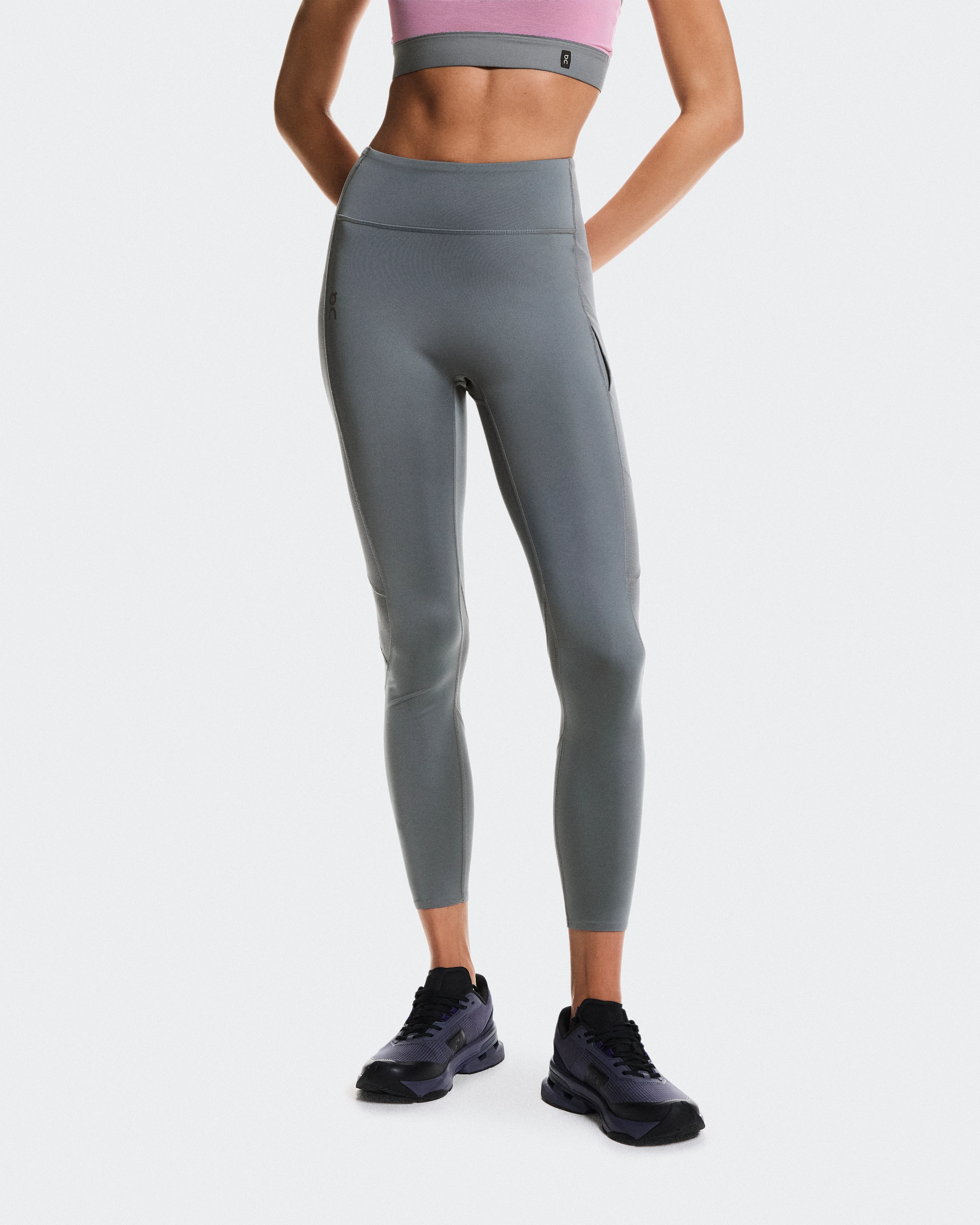 On Train Volt Tights 7/8 Rock Feminino Calças leggings