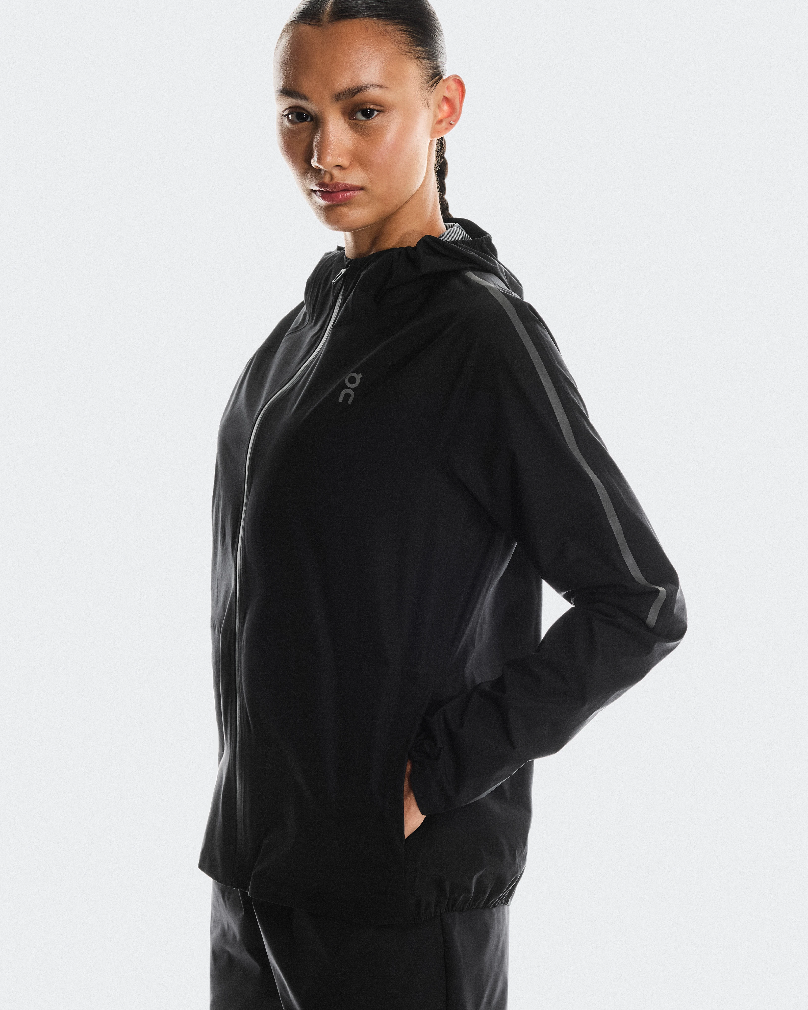 On Performance Jacket Waterproof Black Women Jackets