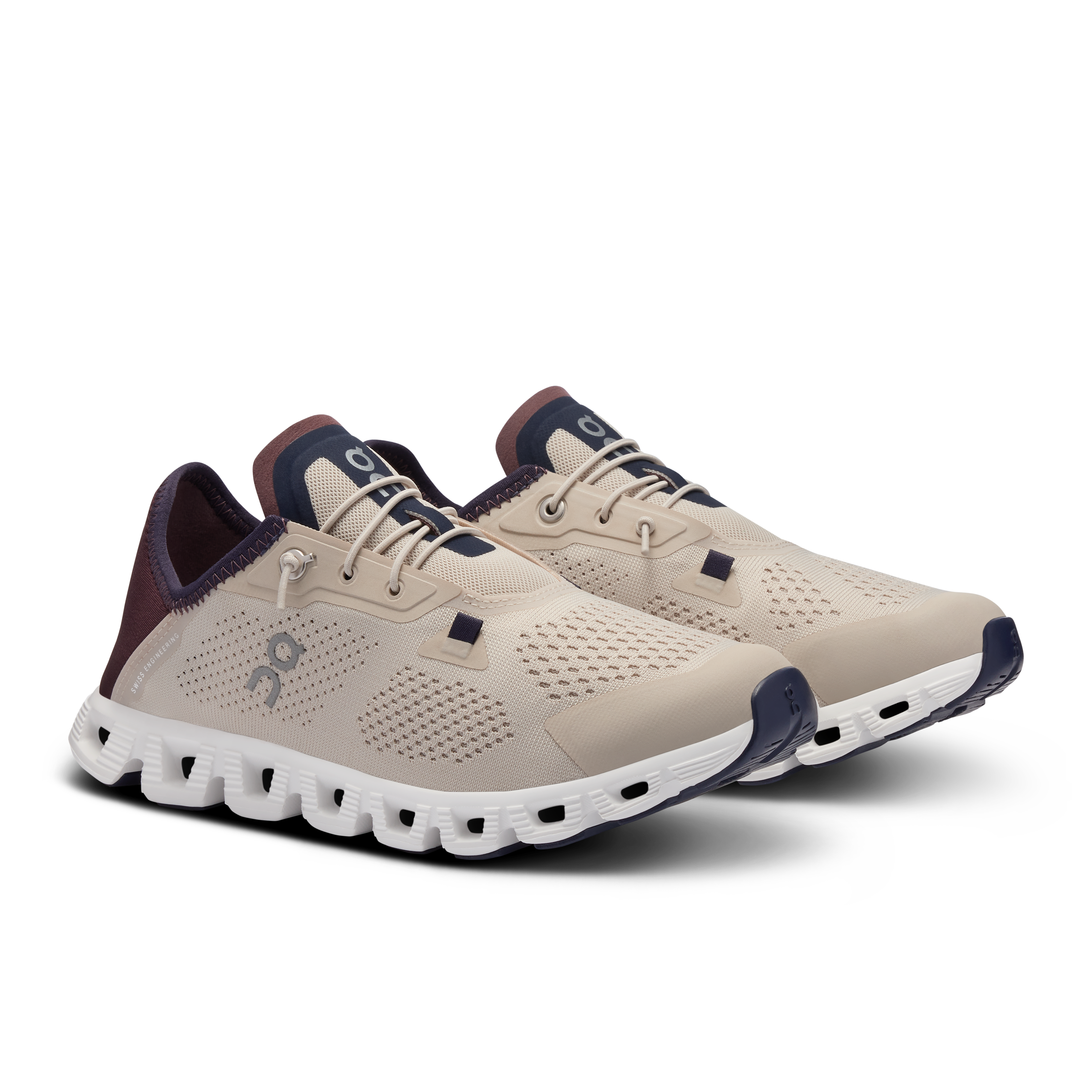 On Cloud 5 Coast Sand & Mulberry Damen Aktiver Lebensstil Schuhe