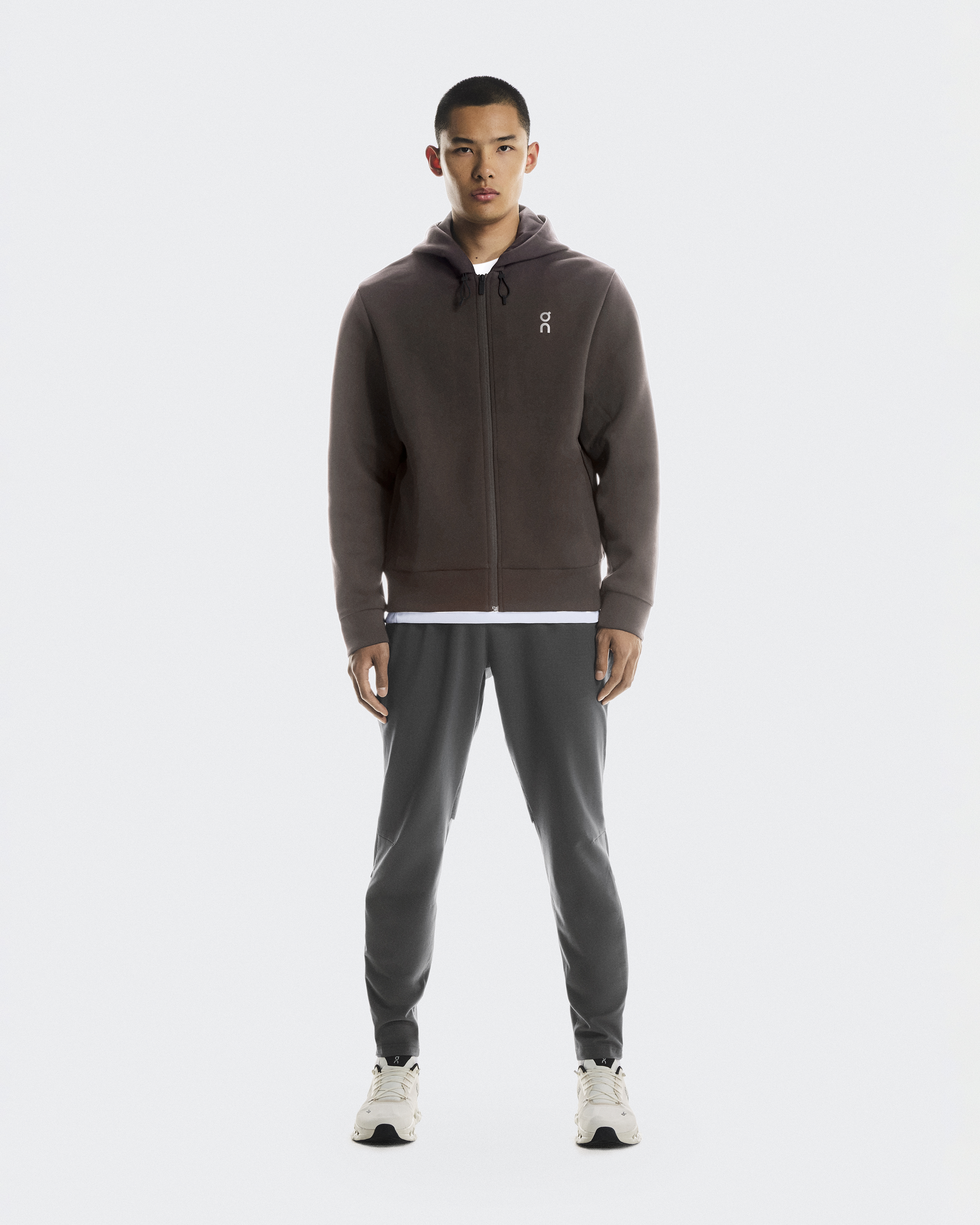【IONSEOUL】Bagel Fleece Set-Up Hood 5JH038 Bagel Fleece Set-Up Hood - ULAN | 60% - Asian Fashion Online
