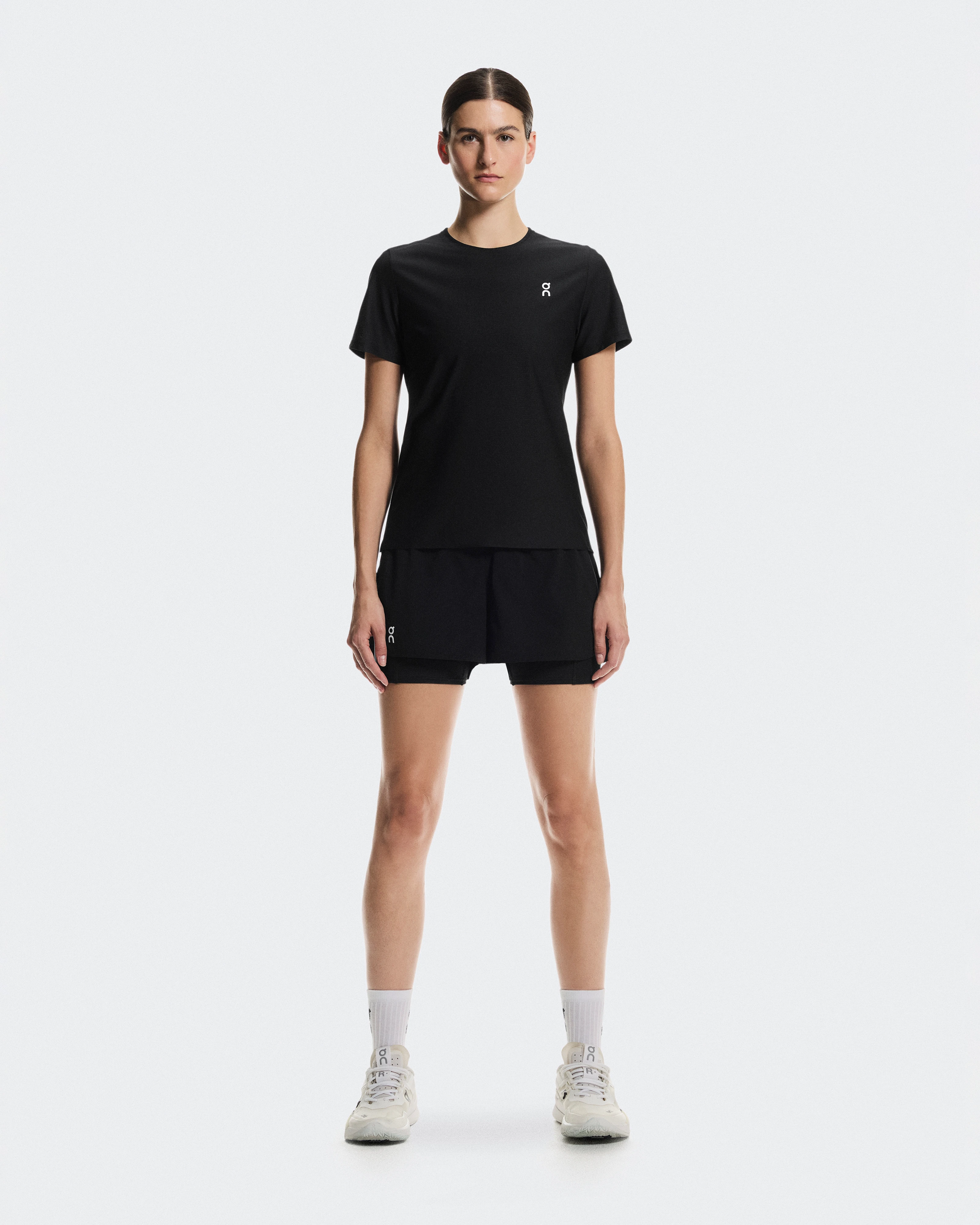 On Court-T Black Femme Hauts et t-shirts
