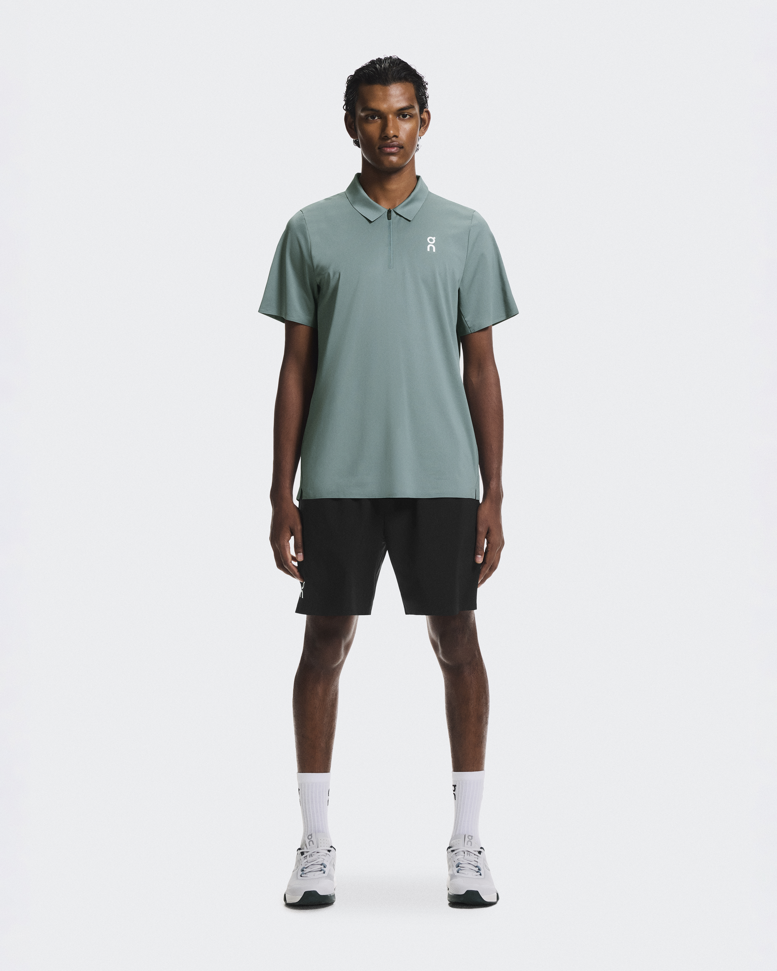 Court Polo Shirt in Tide