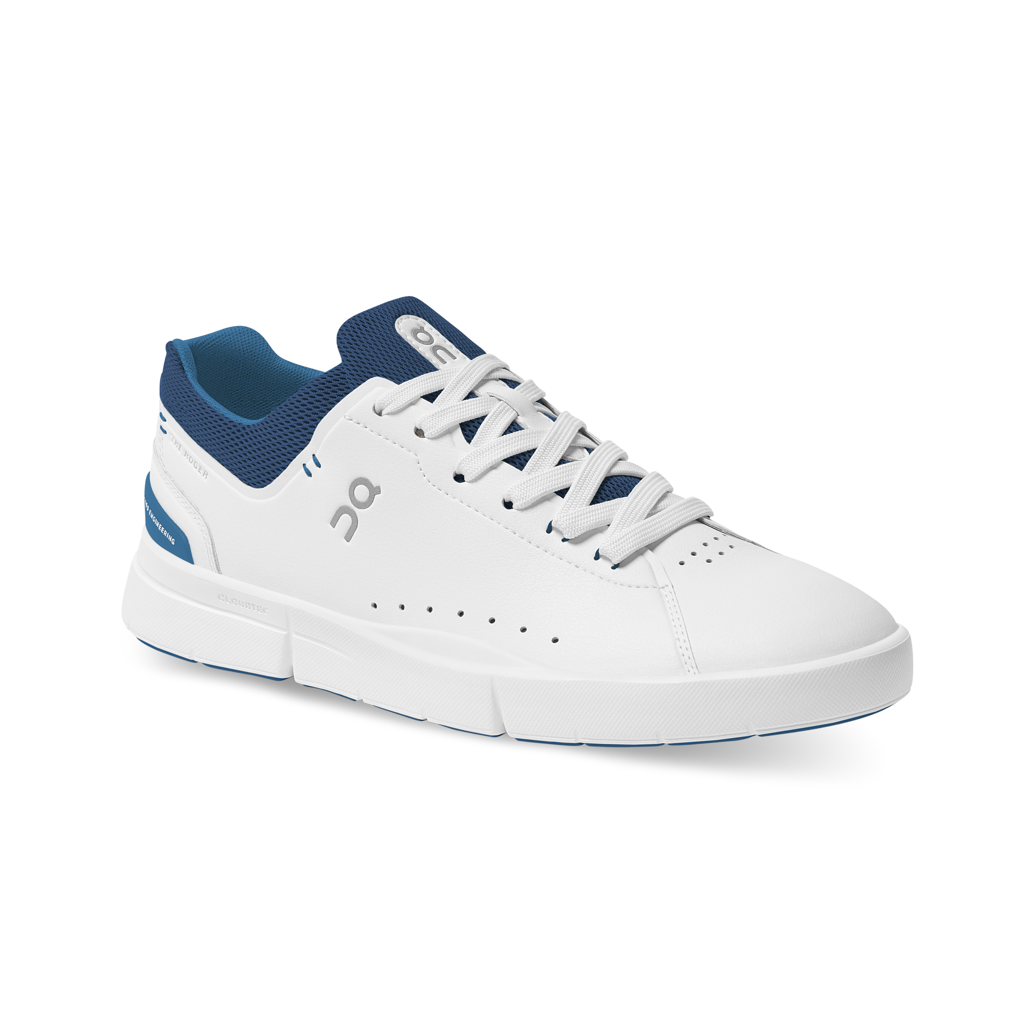 On THE ROGER Advantage White & Cobalt Men Active life Shoes