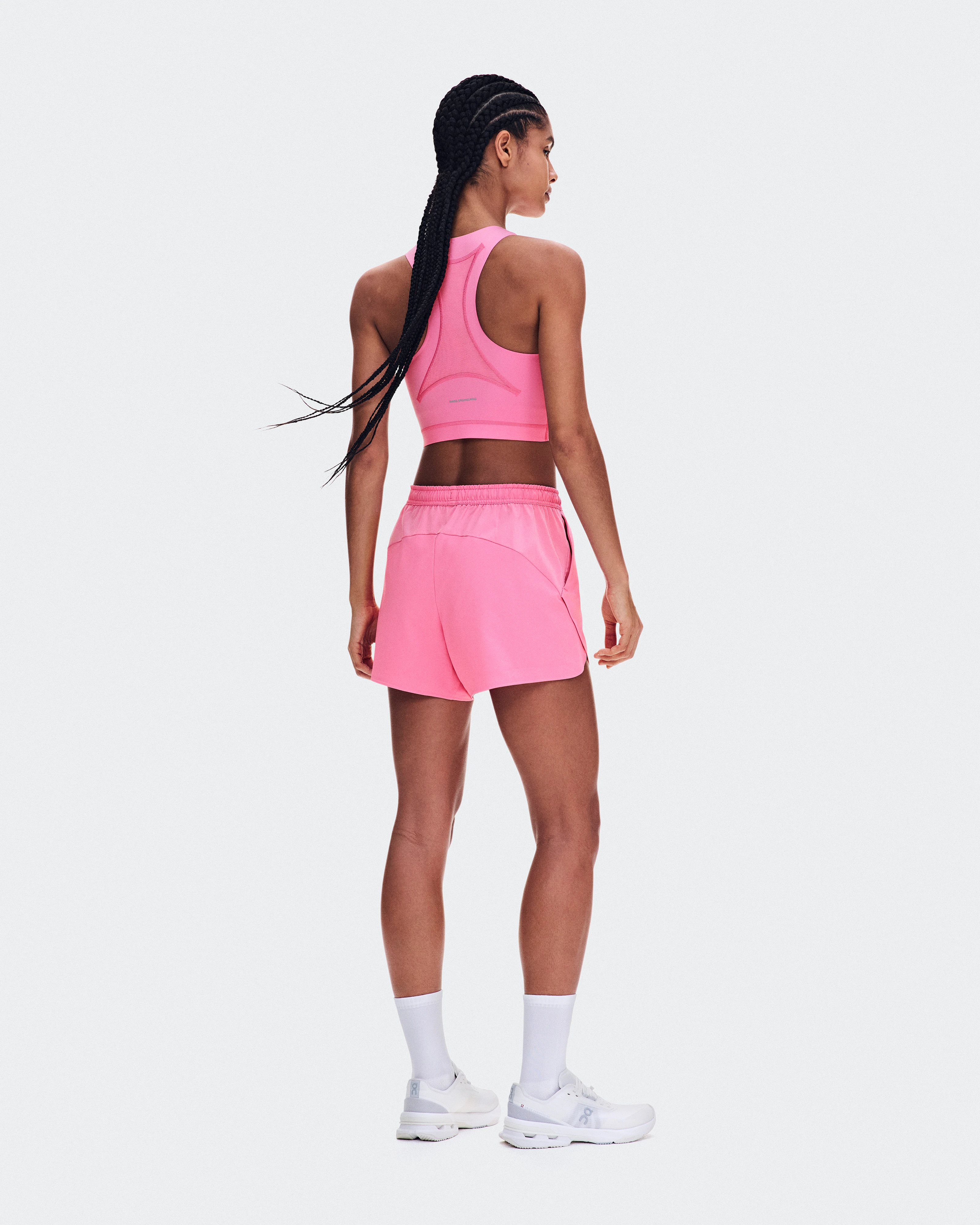 On Train 2-in-1 Crop Bubblegum Women Tops and t-shirts