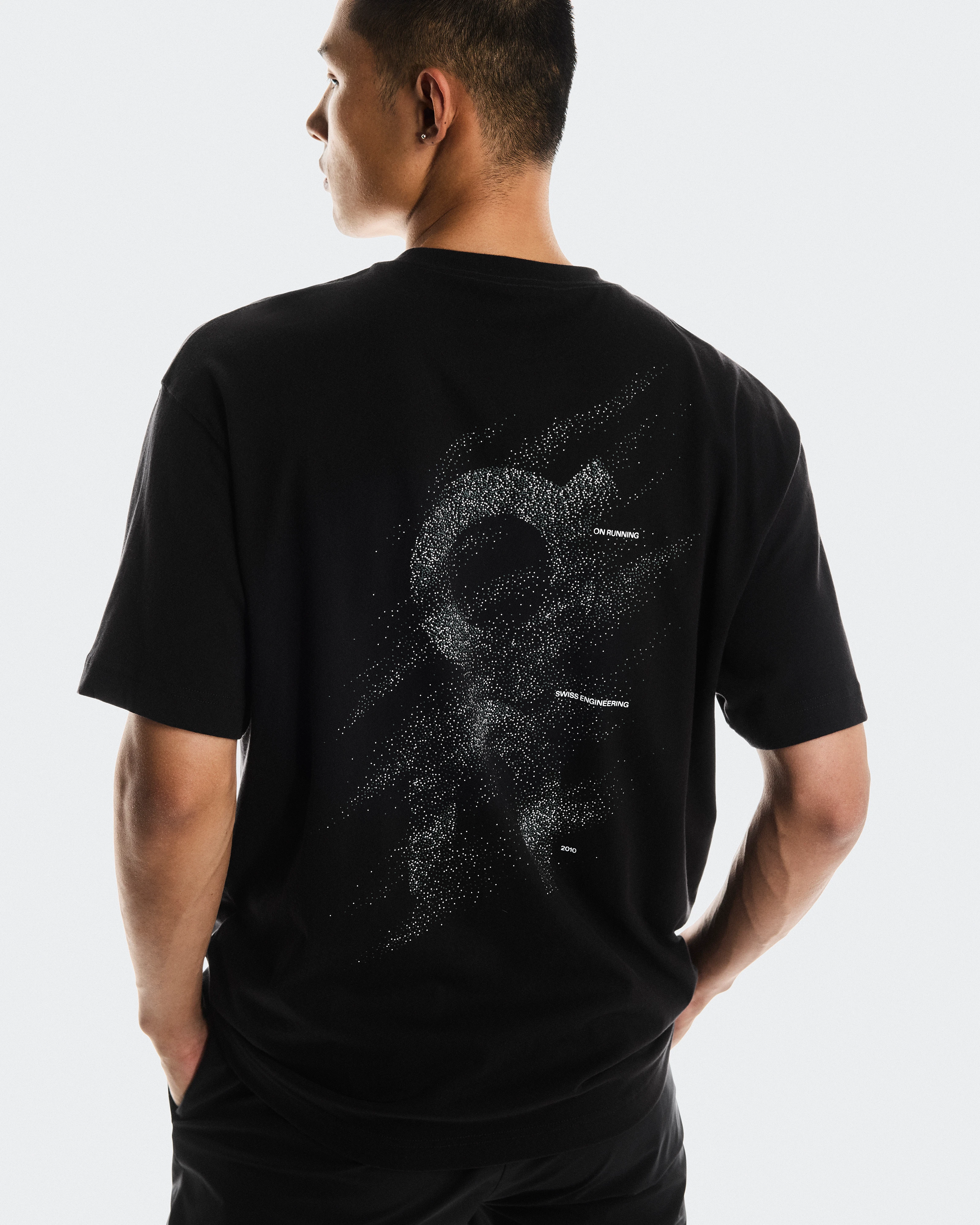 On Club T Graphic Black & Olive Men Tops and t-shirts