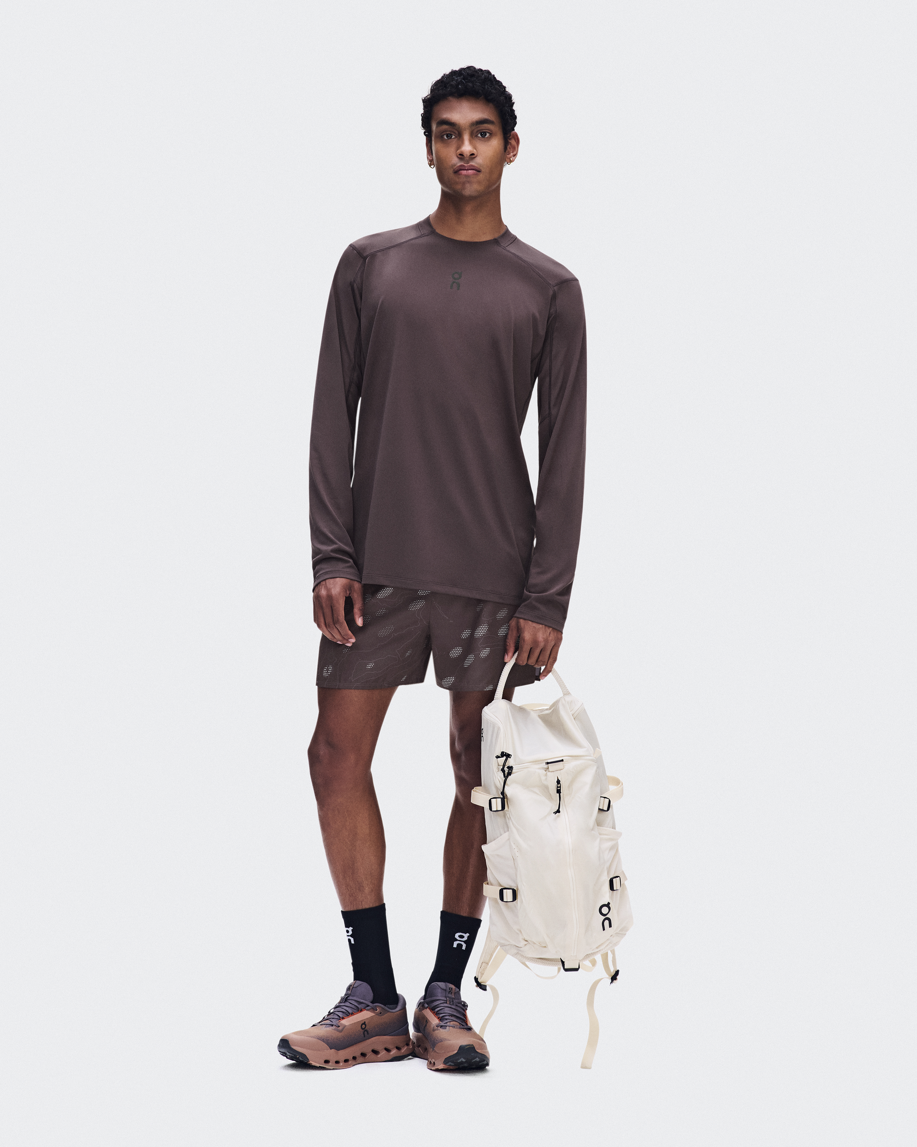 メンズ Trail Long-T Solar | Mulberry | On 日本